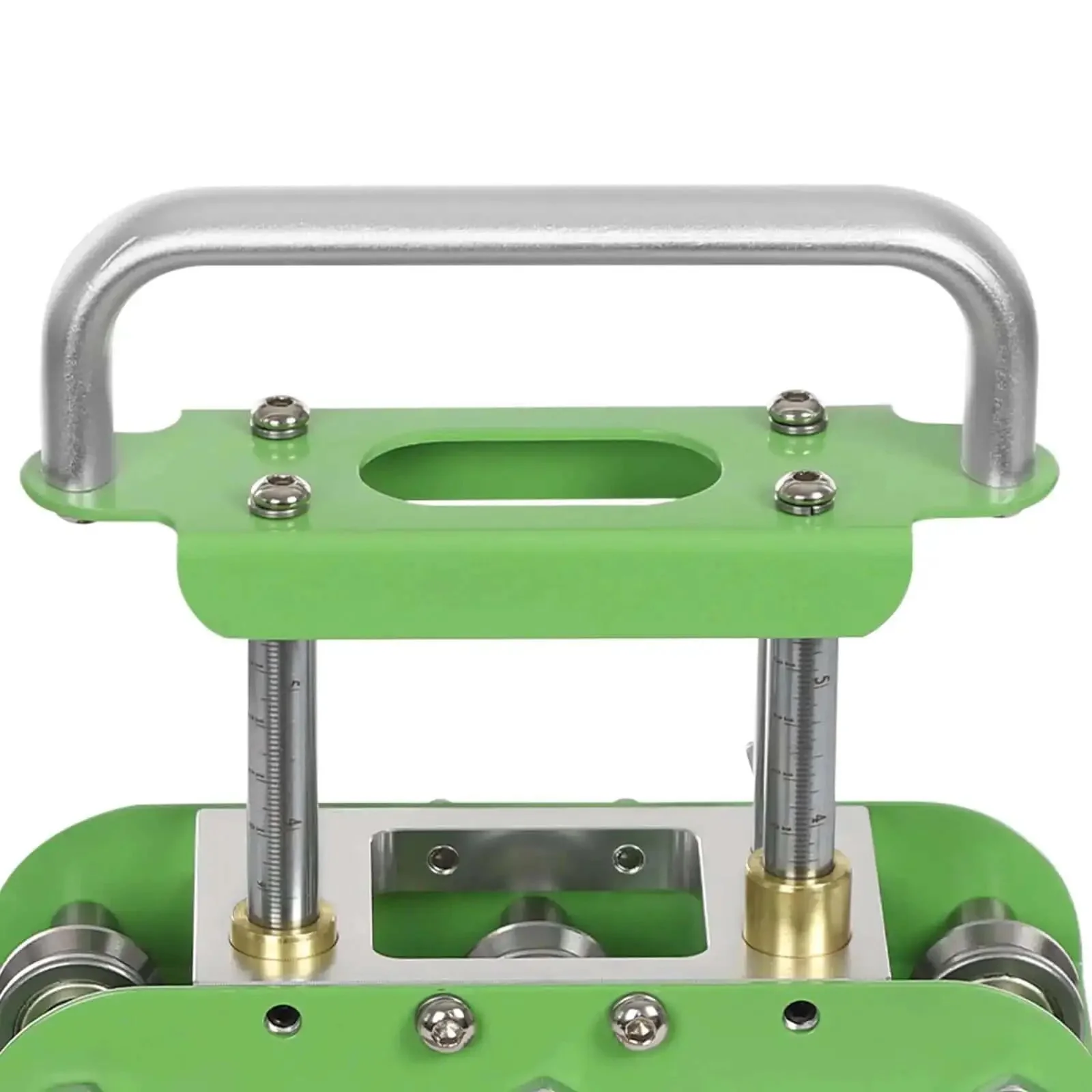 Pro Grade Green V Shaped Hand Sheet Metal Bender With Edge Bead Roller And Scale For Standing Seam Roofing Panels Making One Half To Five Inch Metal Roof Bends - Image 8