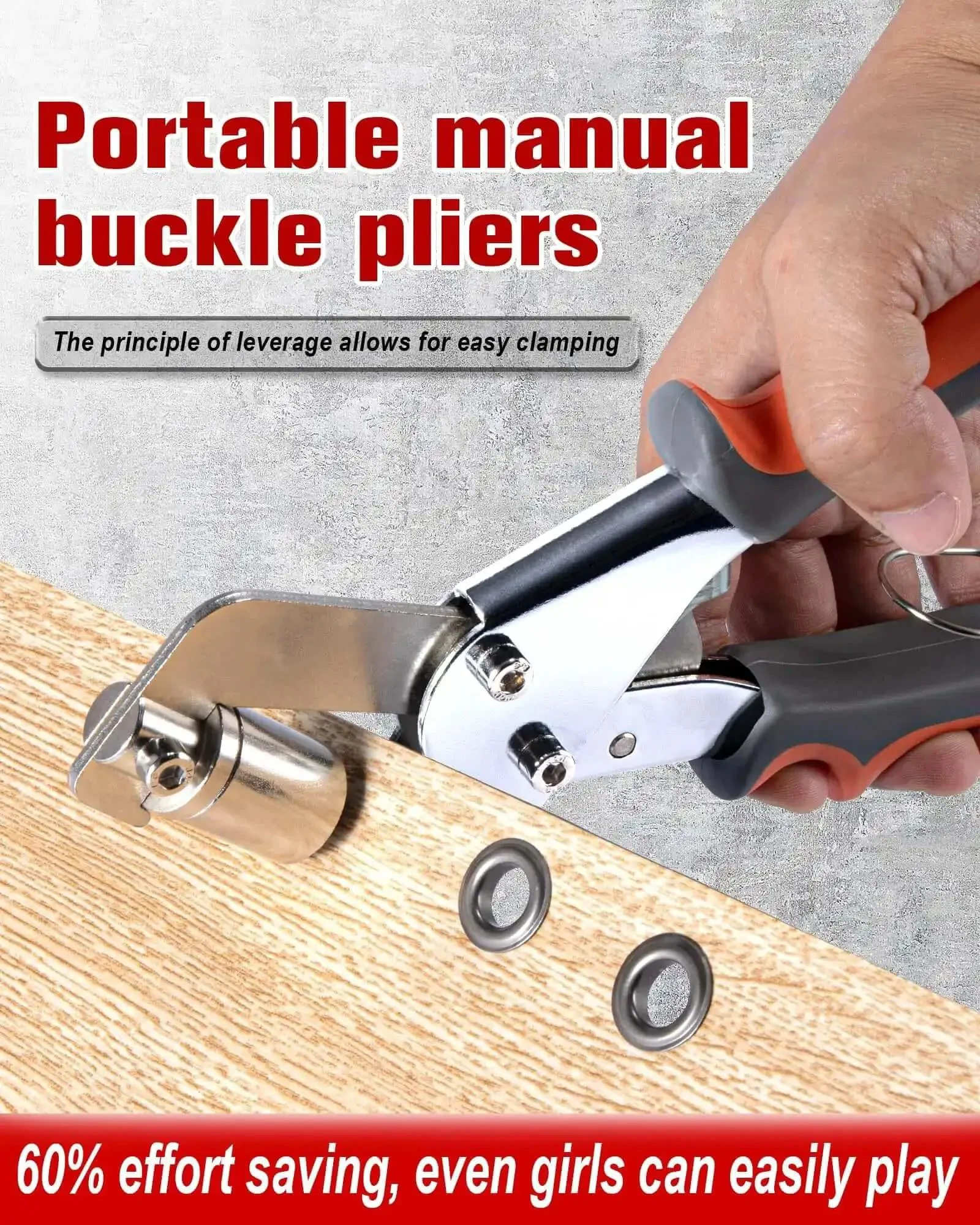 Pro Grade Grommet Kit With Hammer And Bag Includes 200 10mm And 300 6mm Grommets Two Hole Puncher And Eyelet Tool For DIY Tarps Leather Belts Shoes Fabric Banners PVC Tarpaulin Carport Installation Backer Block - Image 9