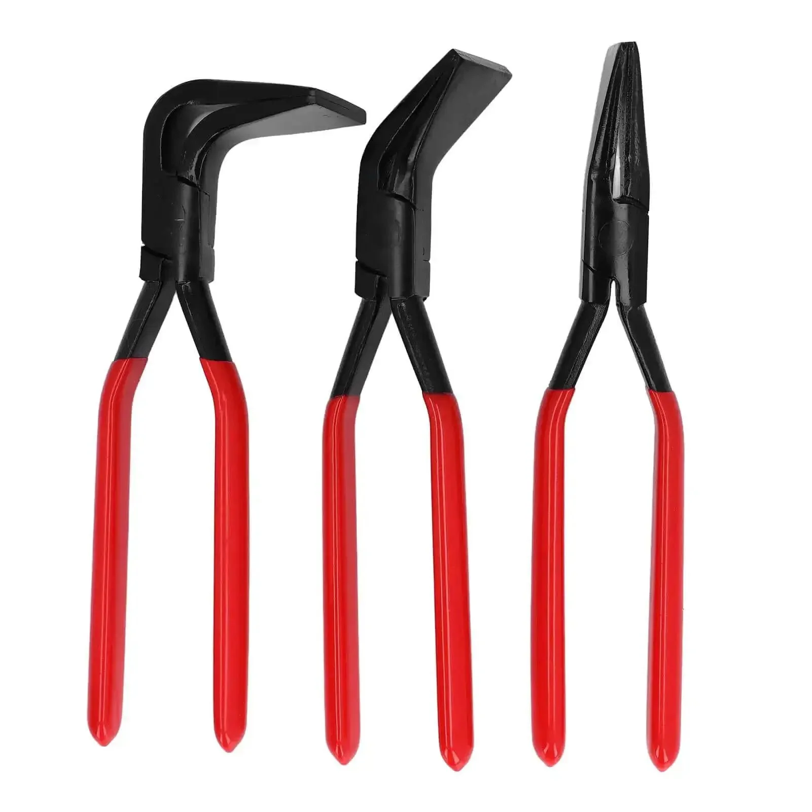 Pro Grade Hand Seamer Pliers With Interchangeable Straight 45 Degree And 90 Degree Jaws For Precise Sheet Metal Flattening And Bending High Carbon Steel 30-35 HRC 2.36 Inch Wide Jaws Built For HVAC And Metalworking