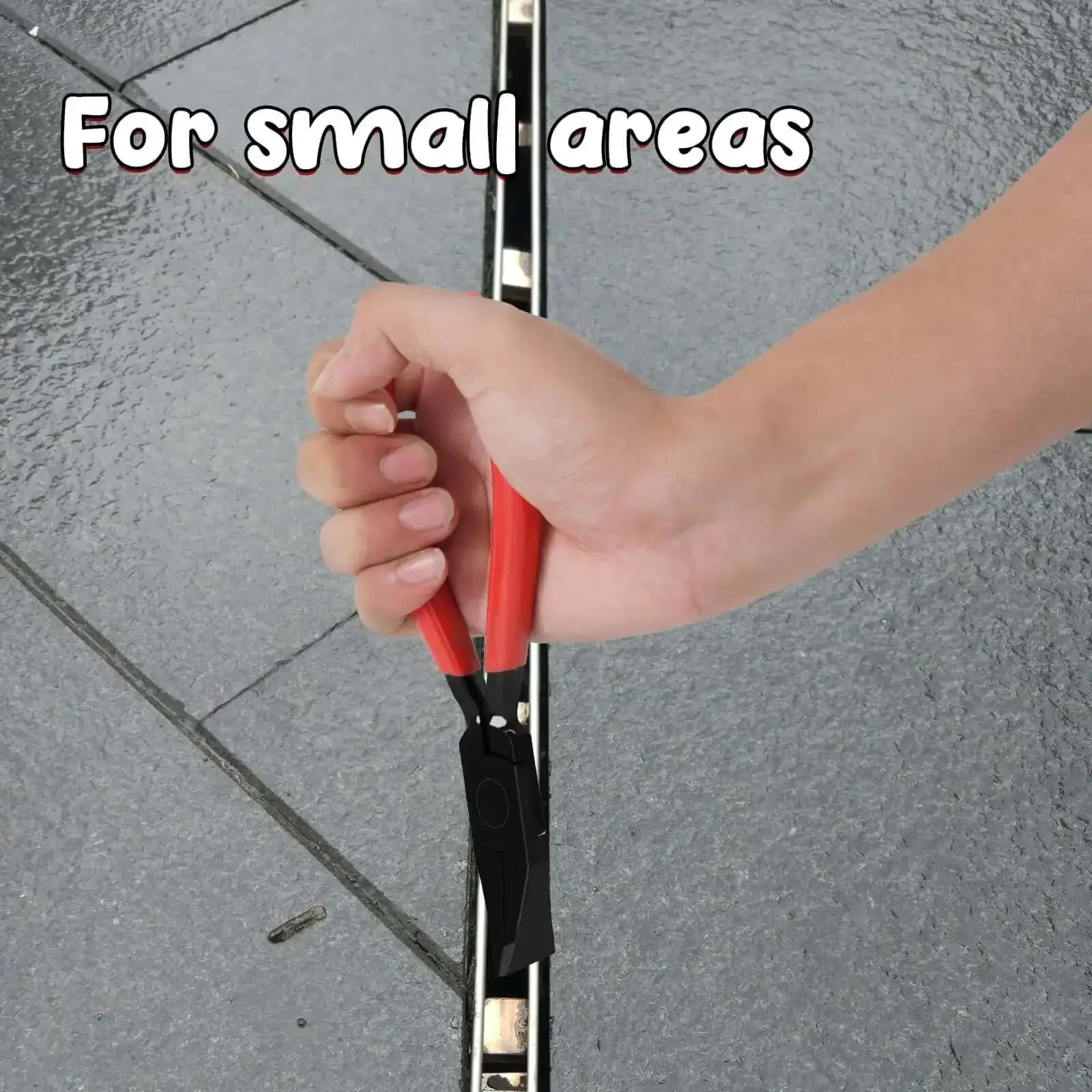 Pro Grade Hand Seamers For Sheet Metal, Mini Straight And 45 Degree Bending Pliers, Steel Sheet Straightener With Anti Slip Handle, Rust Proof And Durable For Quick, Clean Bends - Image 4