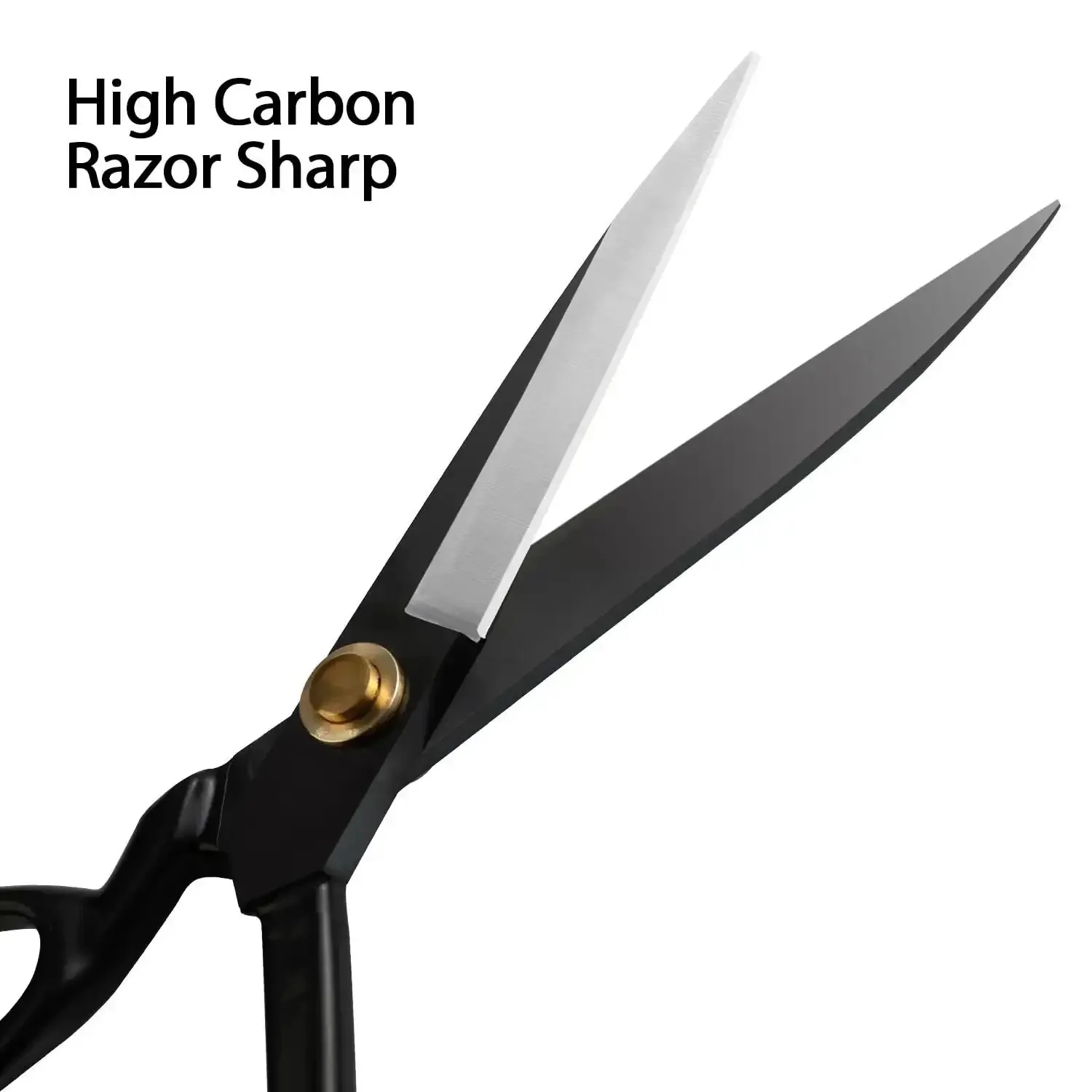Pro Grade Heavy Duty 10 Inch Fabric Scissors For Leather Sewing And Tailoring, Industrial Strength High Carbon Steel Dressmaker Shears, Sharp And Long Lasting For Home Studio Crafting Across Thick Fabrics And Multiple Layers - Image 5