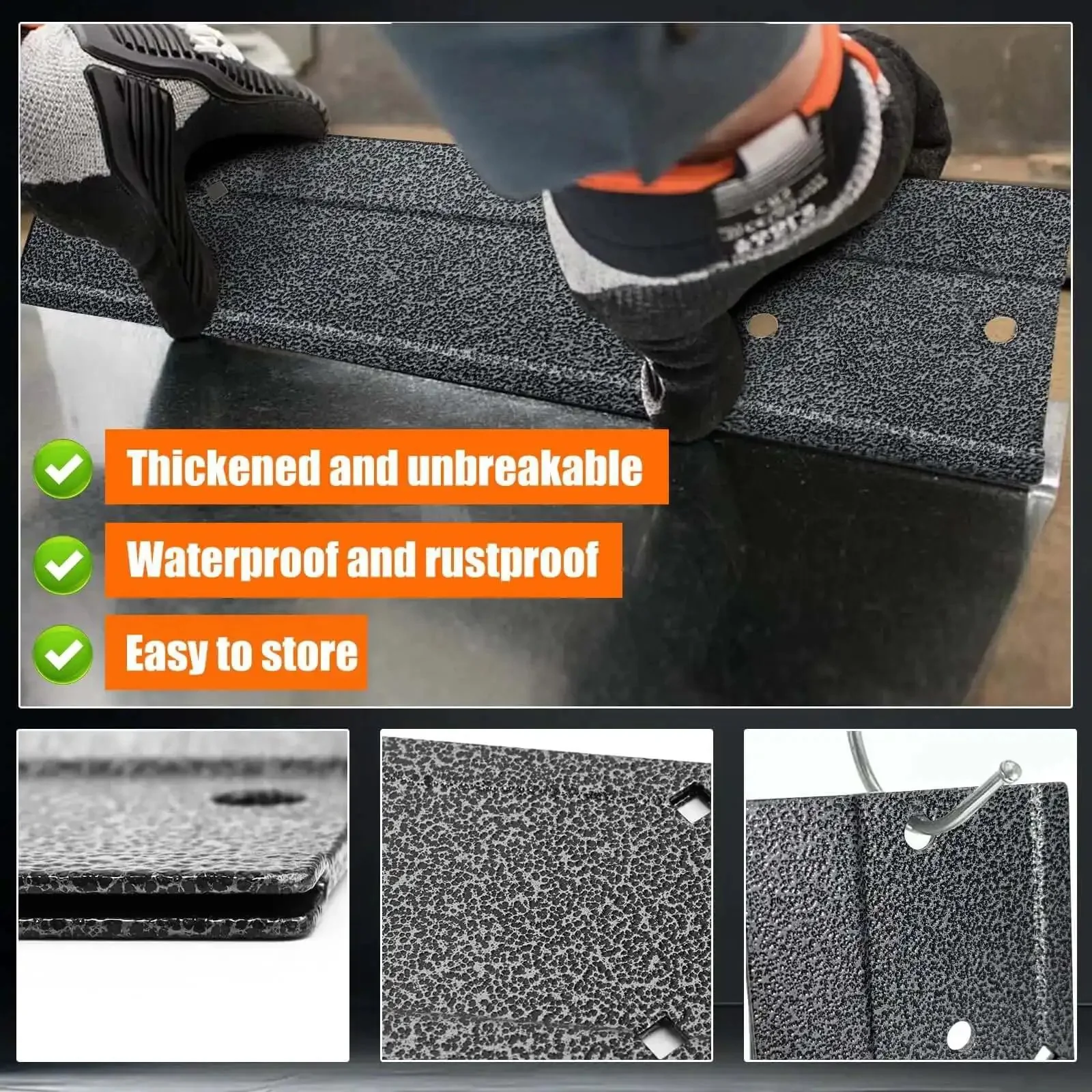 Pro Grade Heavy Duty 12 Inch Sheet Metal Bender Tool With Dual Folding Depths 3/8 Inch And 1 Inch For Ductwork HVAC Fittings And Metal Roof Work Handy DIY Friendly Metalworking Tool - Image 3