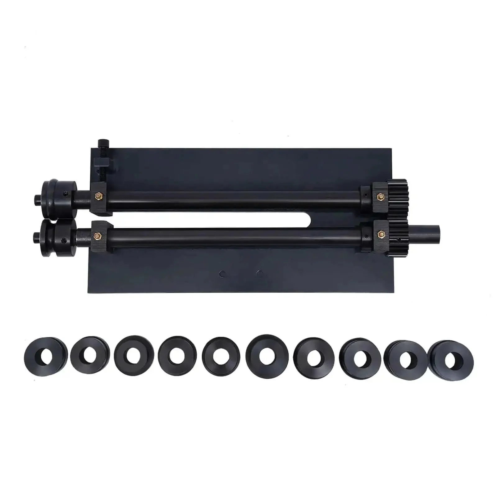 Pro Grade Heavy Duty Bead Roller Machine With 12 Inch Throat Depth, Manual Crank Operation, Includes 6 Dies, Bead Rolling Tool Kit For Car Floors, Trunk Floors, Sheet Metal Fabrication And Automotive Body Work - Image 5