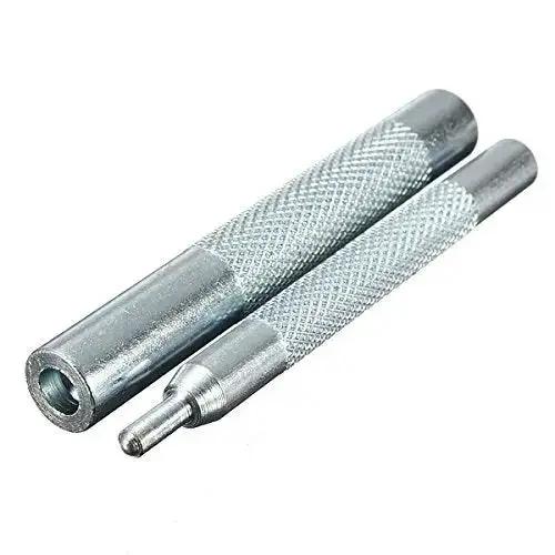 Pro Grade Heavy Duty Die Punch Snap Kit Rivet Setter With Base For Punching Holes And Installing Rivets, Buttons, Grommets And Press Studs, With Extra Long Handles, Hollow Punch 2.5mm 3.0mm, And Universal Base With 6mm 7mm 8mm 9mm 10mm 12mm 15mm - Image 4