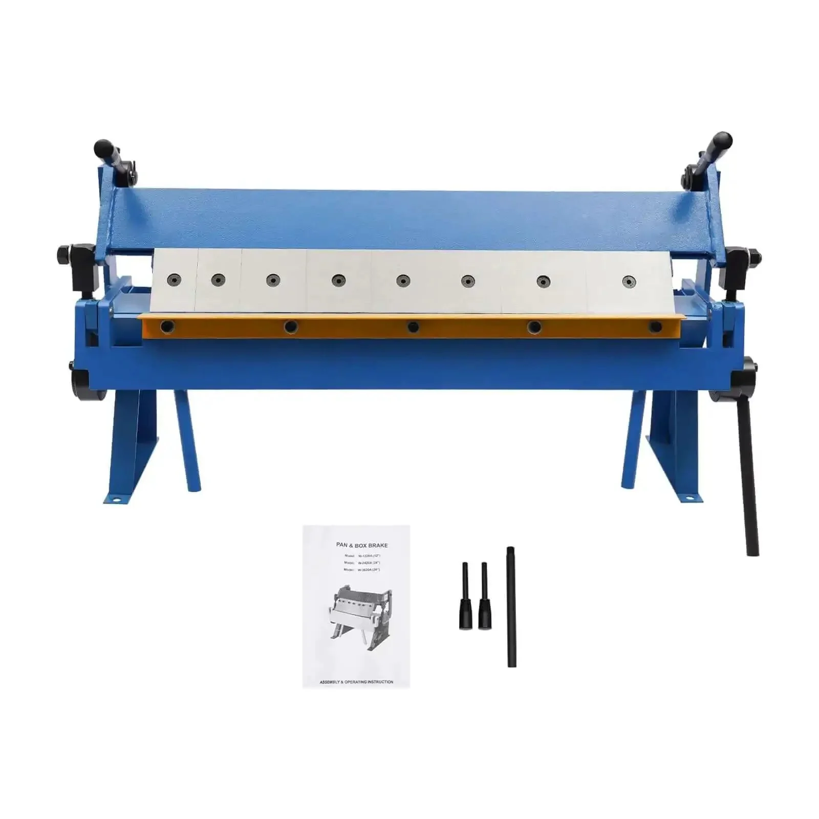 Pro Grade Heavy Duty Floor Box And Pan Brake 24 Inch Sheet Metal Bender 0 To 135 Degrees With Removable Fingers 1 2 3 8 10 Inches Built To Last For Metal Roofs Doors Windows And Furniture - Image 7