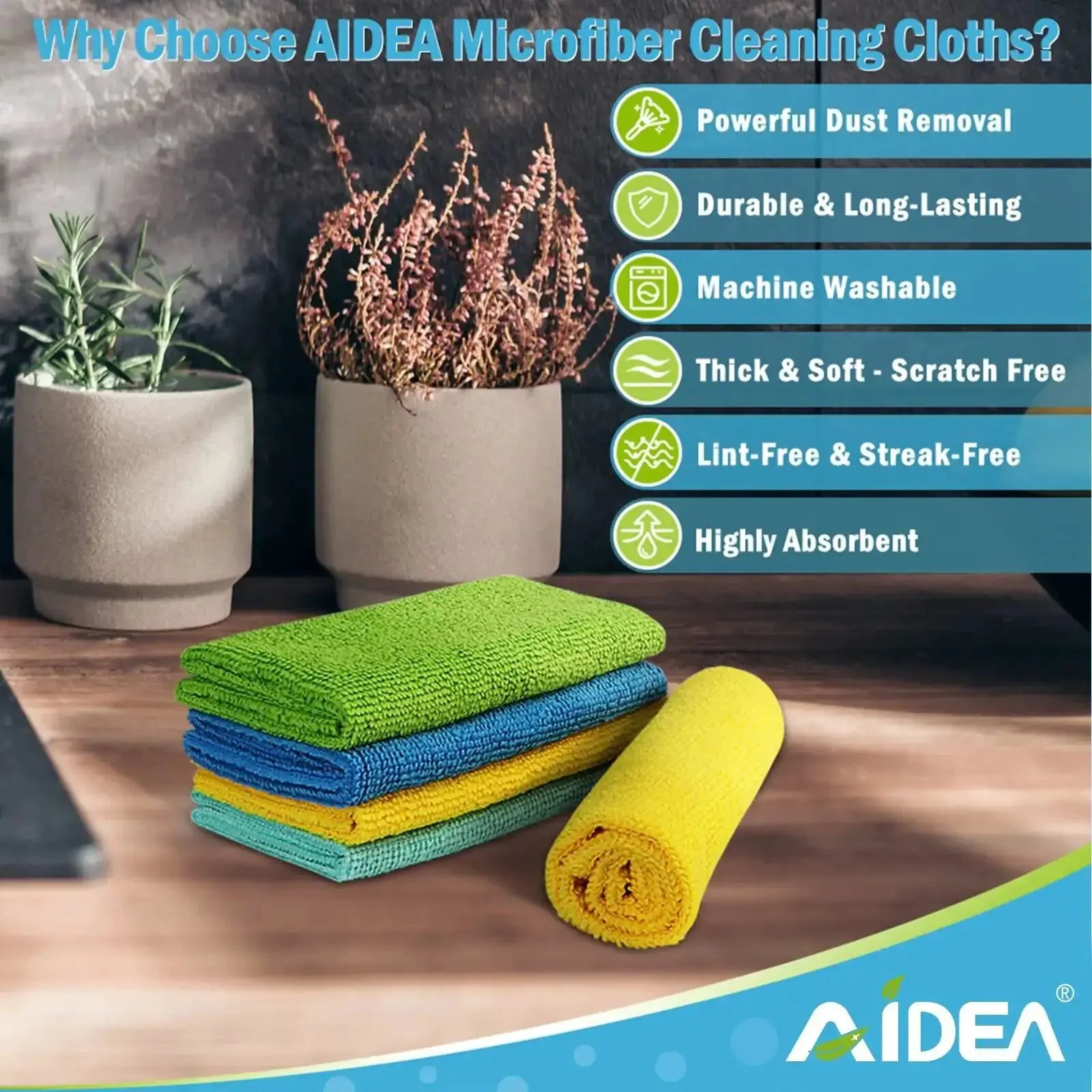 Pro Grade Heavy Duty Microfiber Cleaning Cloths 800 Pack Ultra Absorbent Rags For Cars, Kitchen, Windows And Home Dusting, Soft Yet Durable Towels, 12 By 12 Inch Microfiber Shop Rags Reusable - Image 6