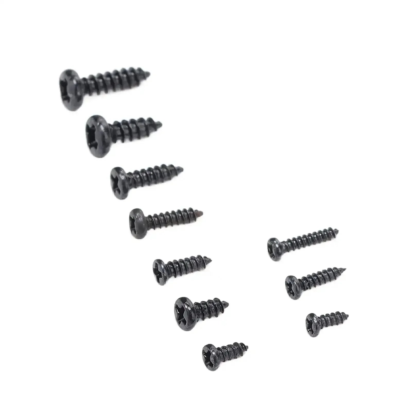 Pro Grade Heavy Duty Self Tapping Screws Set In Carbon Steel With Cross Pan Head And Deep Threads 1000 Pieces Assortment Kit In Ten Sizes With Tweezers Storage Box For Glasses Watches Clocks Toys And Small Projects - Image 3
