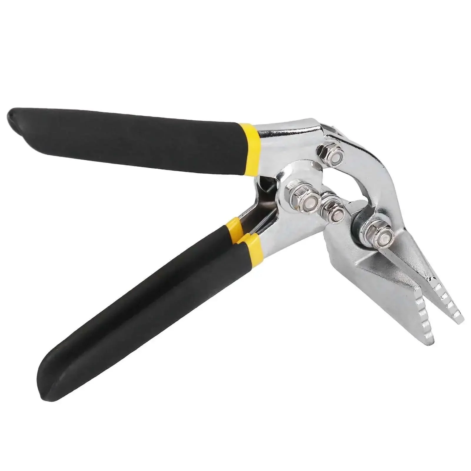 Pro Grade Heavy Duty Sheet Metal Bender Kit For Roofing Panels Flanging Pliers With Flat Nose Crimping Forceps Seamer Tool And Metal Cutter For Easy Bending Seaming And Flattening Metal Surfaces - Image 6