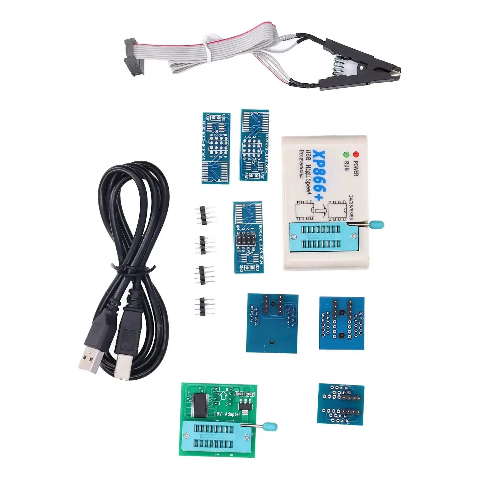Pro Grade High Speed USB SPI Flash Programmer Kit for BIOS Chips and EEPROMs XP866 Universal Programmer With Lightning Fast Read and Write for EN25T80 and 24 25 93 Series Chips DIY Circuit Programming Tool - Image 3