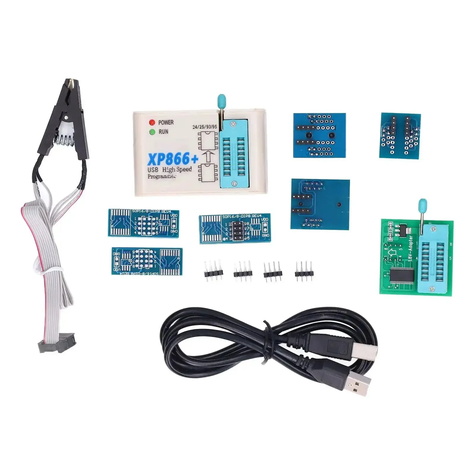 Pro Grade High Speed USB SPI Flash Programmer Kit for BIOS Chips and EEPROMs XP866 Universal Programmer With Lightning Fast Read and Write for EN25T80 and 24 25 93 Series Chips DIY Circuit Programming Tool - Image 7