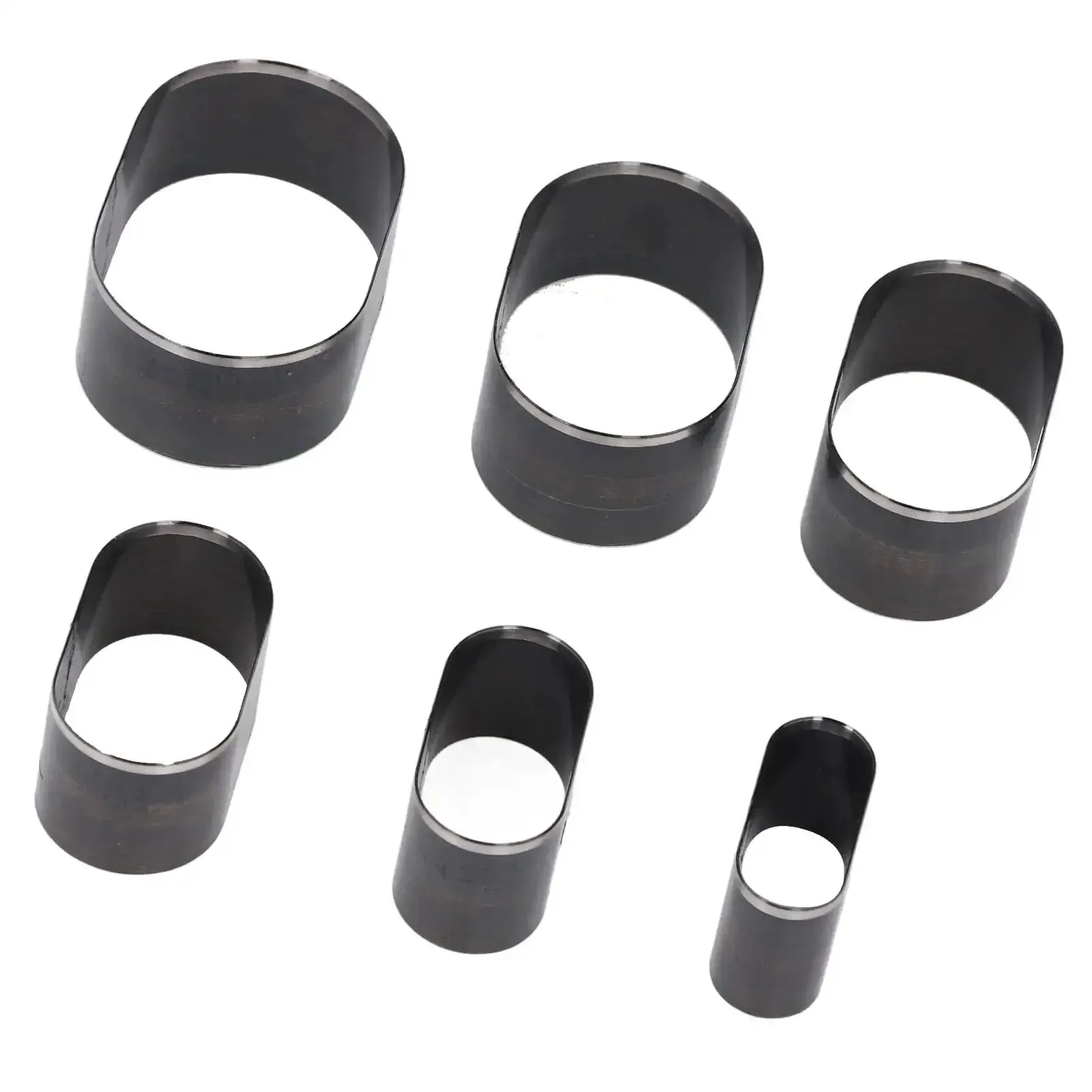 Pro Grade Leather Cutting Dies Set Six Pcs Oval Hole Hollow Punch Cutter Dies For Diy Leatherwork Gear Durable Alloy Steel Built To Last Through Heavy Use And Create Precise Elliptical Holes In Craft Projects - Image 2