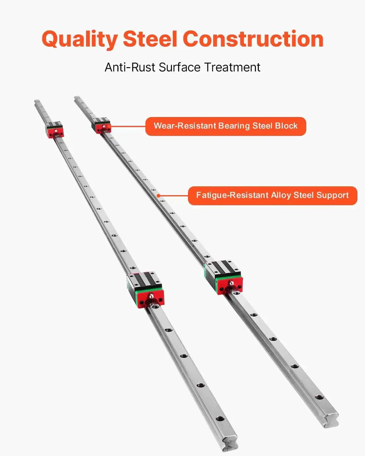 Pro Grade Linear Guide Rail Kit 2x HSR15 1500mm Rails With 4 Pillow Block Bearings For CNC Routers Grinding Machines And Industrial Equipment Plug And Play Ready To Install - Image 11