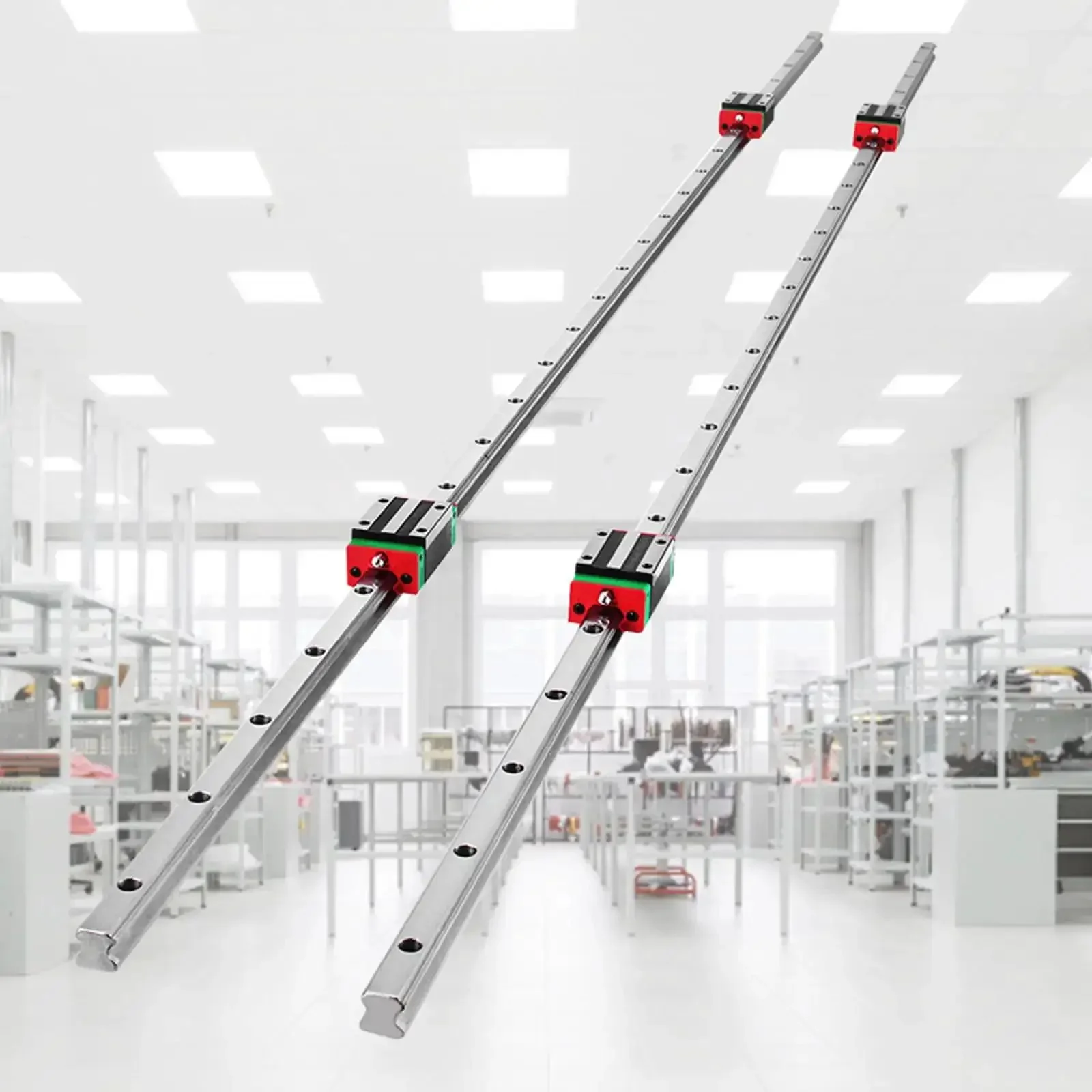 Pro Grade Linear Guide Rail Kit 2x HSR15 1500mm Rails With 4 Pillow Block Bearings For CNC Routers Grinding Machines And Industrial Equipment Plug And Play Ready To Install - Image 6