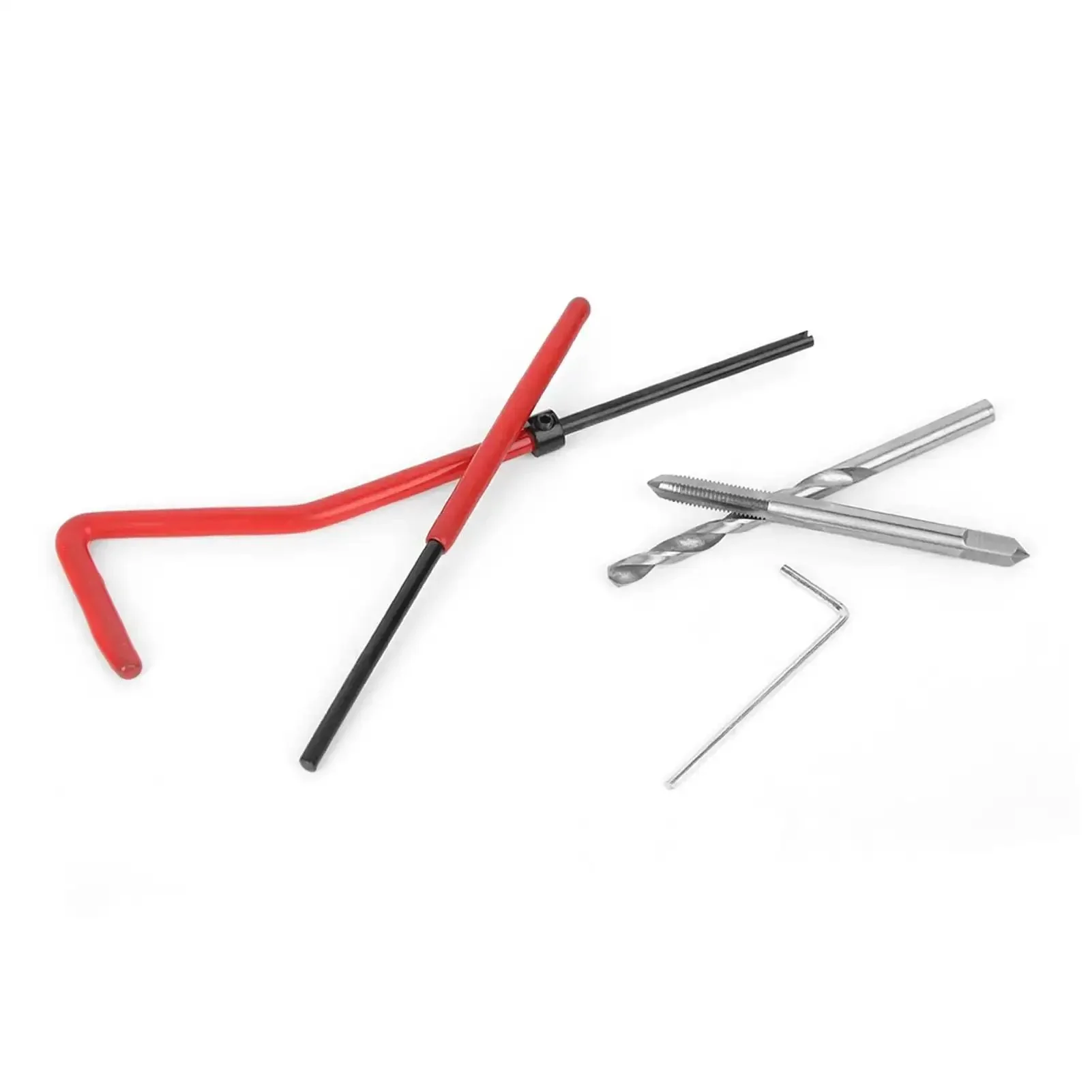 Pro Grade M4 Thread Repair Kit 25 Piece Set For Fixing Stripped Holes And Cross Threads, Cutter And Insert Kit For Auto And Industrial Machinery Maintenance - Image 6