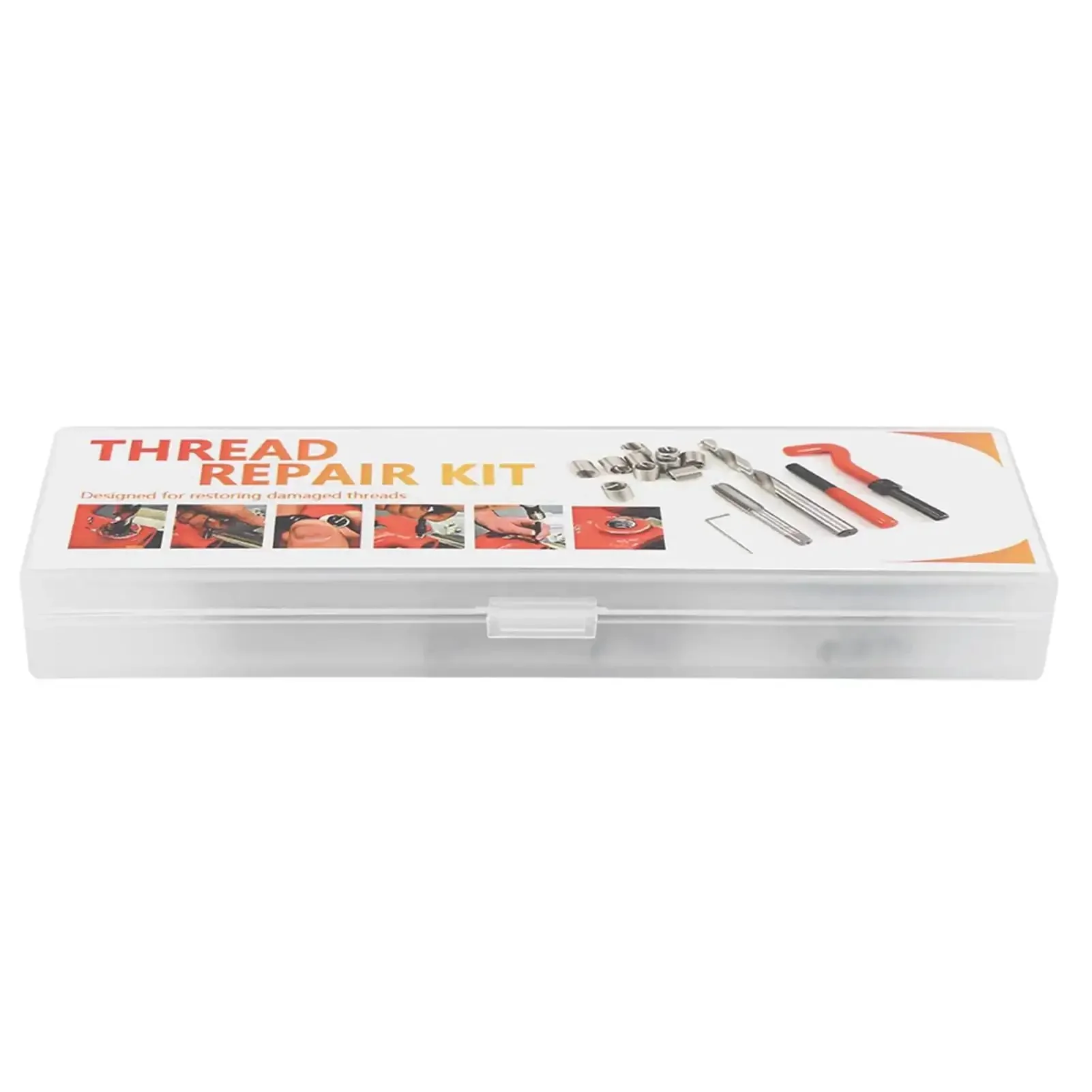 Pro Grade M4 Thread Repair Kit 25 Piece Set For Fixing Stripped Holes And Cross Threads, Cutter And Insert Kit For Auto And Industrial Machinery Maintenance - Image 8