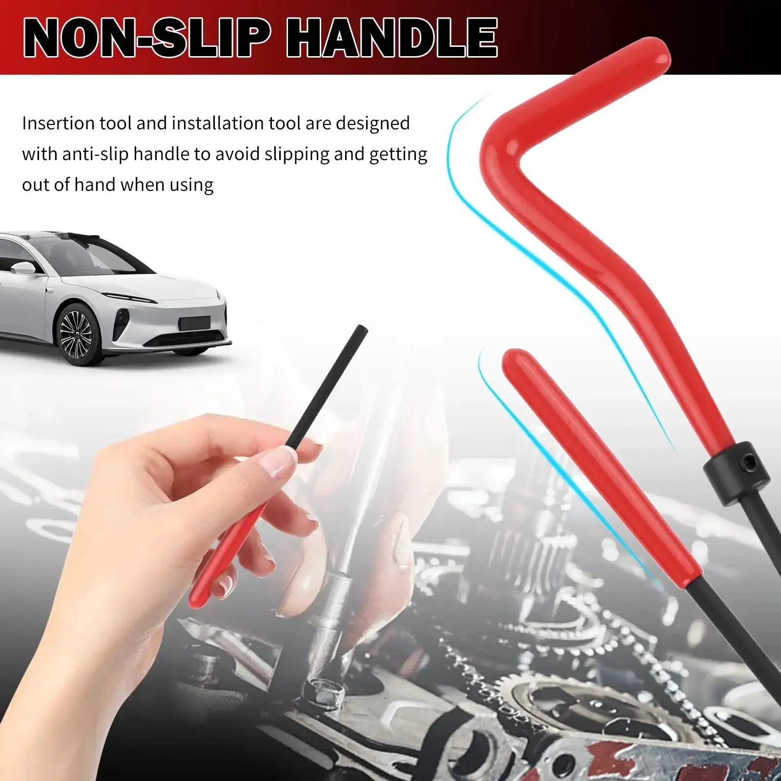 Pro Grade M5x0.8 Stainless Steel Thread Repair Kit DIY Rethreading Tool With Twist Drill for Internal Thread Hole Repair in Cars and Machinery Restore Damaged Threads and Strengthen Fasteners - Image 4