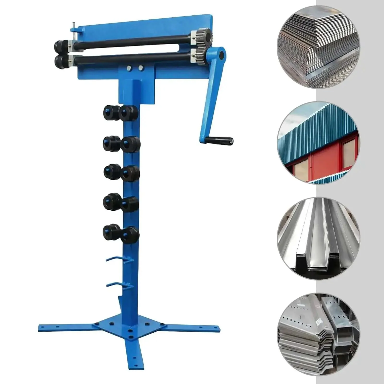 Pro Grade Manual Bead Roller With Six Dies Set For Sheet Metal Fabrication, Handles One Sixteenth To One Quarter Inch Step And One Quarter To One Half Inch Bead Dies, Heavy Duty Hardened Steel, Rust Resistant, Automotive Pro Kit - Image 3