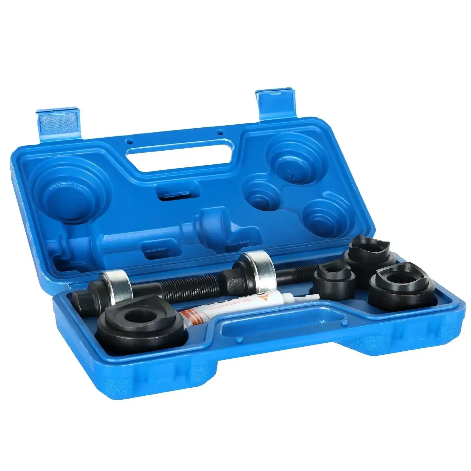Pro Grade Manual Knockout Punch Kit With Heavy Duty Die Set For Electrical Conduit And Metal Sheet Includes One Half Inch To One And One Quarter Inch Dies For Clean Burr Free Holes