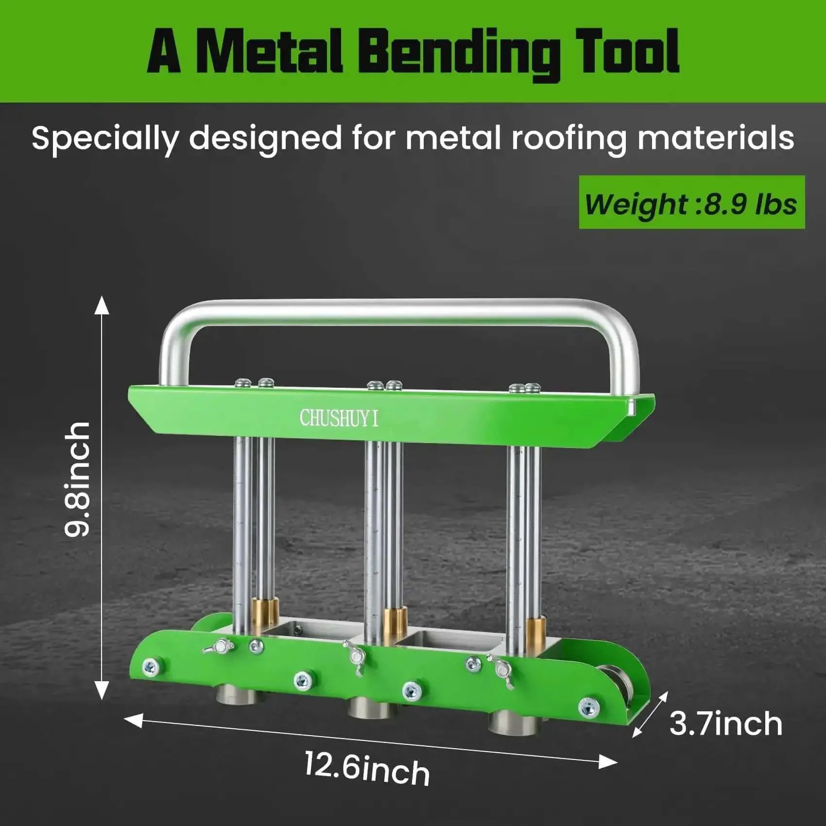 Pro-Grade Metal Bending Tool Set For Standing Seam Roofing Edge Roller With Tin Snips Three-Station Bead Roller Delivers Stable Even Bends On Steel Aluminum Copper No Length Limit Perfect For Roof Pros - Image 2