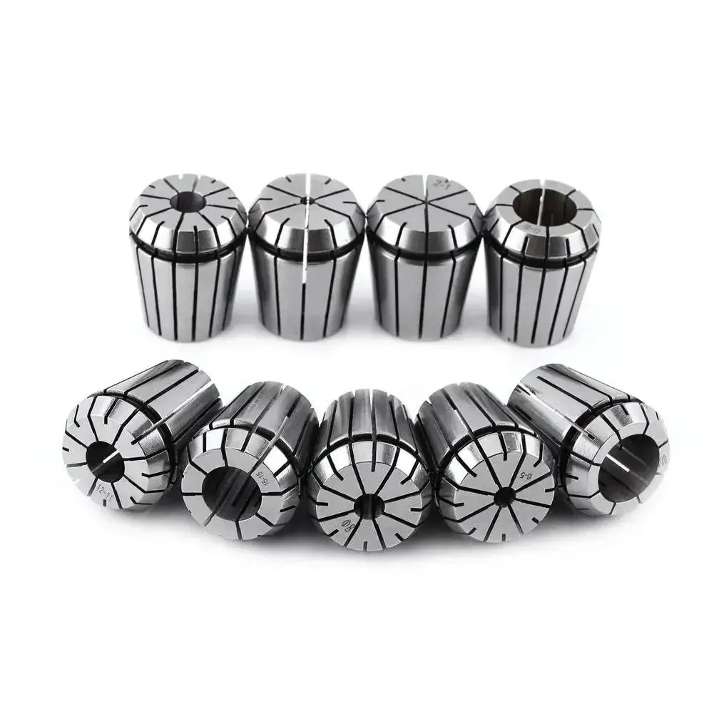 Pro Grade Metric Collet Set 18 Pc With 2 Morse Taper Chuck And 9 Pc Spring Collets CNC Engraving And Milling Lathe Tool Kit Made From 65Mn Spring Steel For Stable High Precision And Easy Fit - Image 3