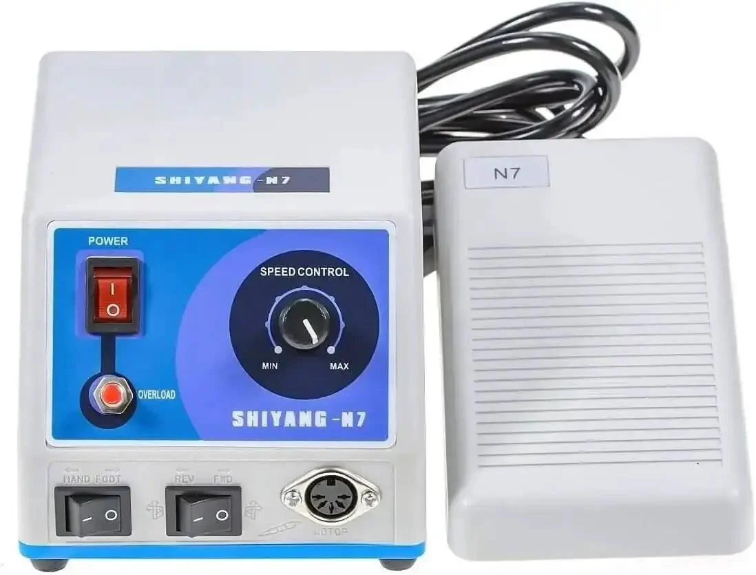 Pro Grade Micro Motor Polisher N7 S04 For Lab Use, Quick Change Burs System, Smooth Start To 35,000 RPM, Precise Metal Polish And Finishing Tool For Dental, Jewelry, And Research - Image 7