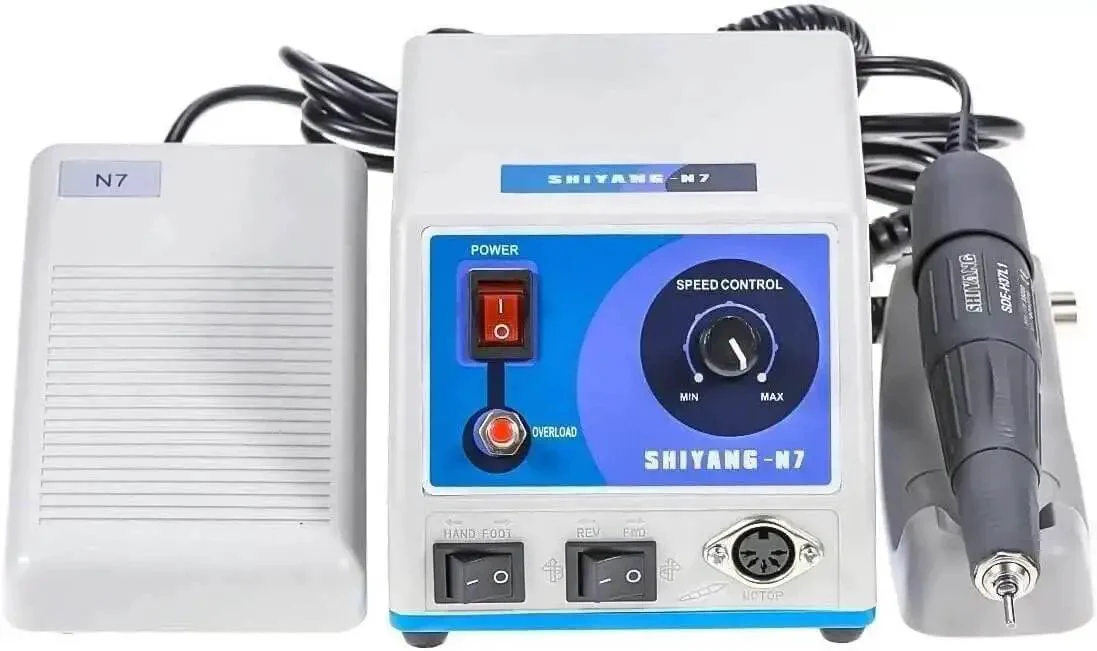 Pro Grade Micro Motor Polisher N7 S04 For Lab Use, Quick Change Burs System, Smooth Start To 35,000 RPM, Precise Metal Polish And Finishing Tool For Dental, Jewelry, And Research - Image 9