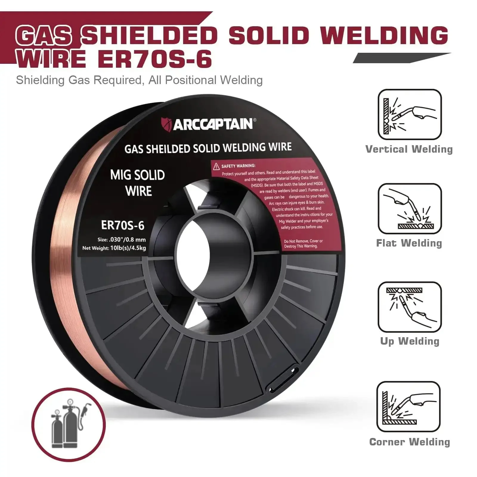 Pro Grade Mig Welding Wire 0.030 ER70S6 10 Lb Spool Low Splatter For Steel Smooth Feed And Deep Penetration Compatible With Lincoln Miller Forney Harbor Welders - Image 8