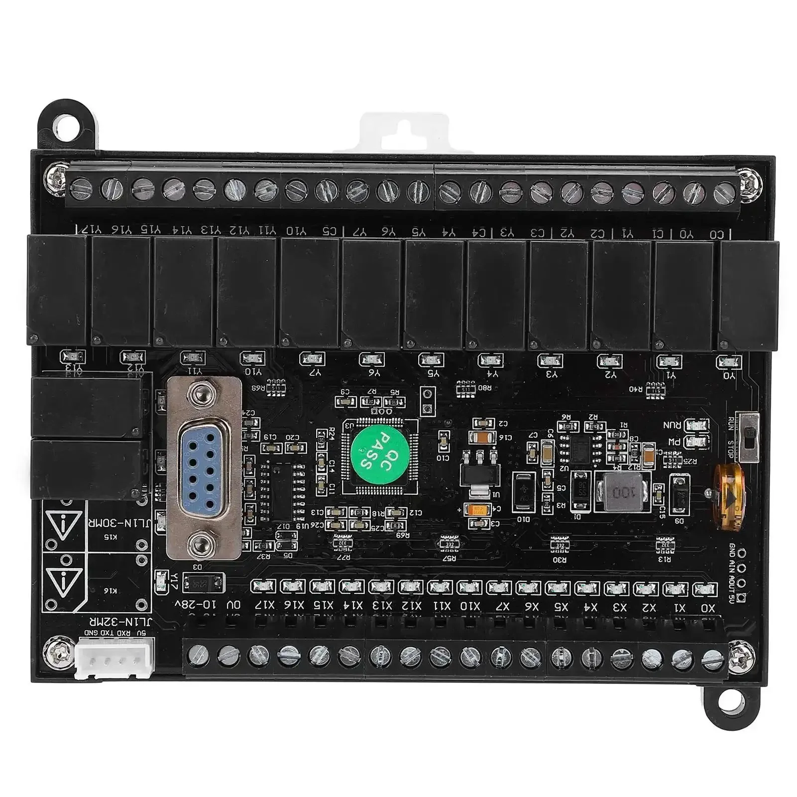 Pro Grade PLC Control Board With Programmable Logic And Delay Relay Module Analog Output For FX1N Series Compatible Industrial Automation Controller Built For Tough Environments Y0 10K Pulse High Speed Input C235 C251 Anti Interference Design DC 10 28V