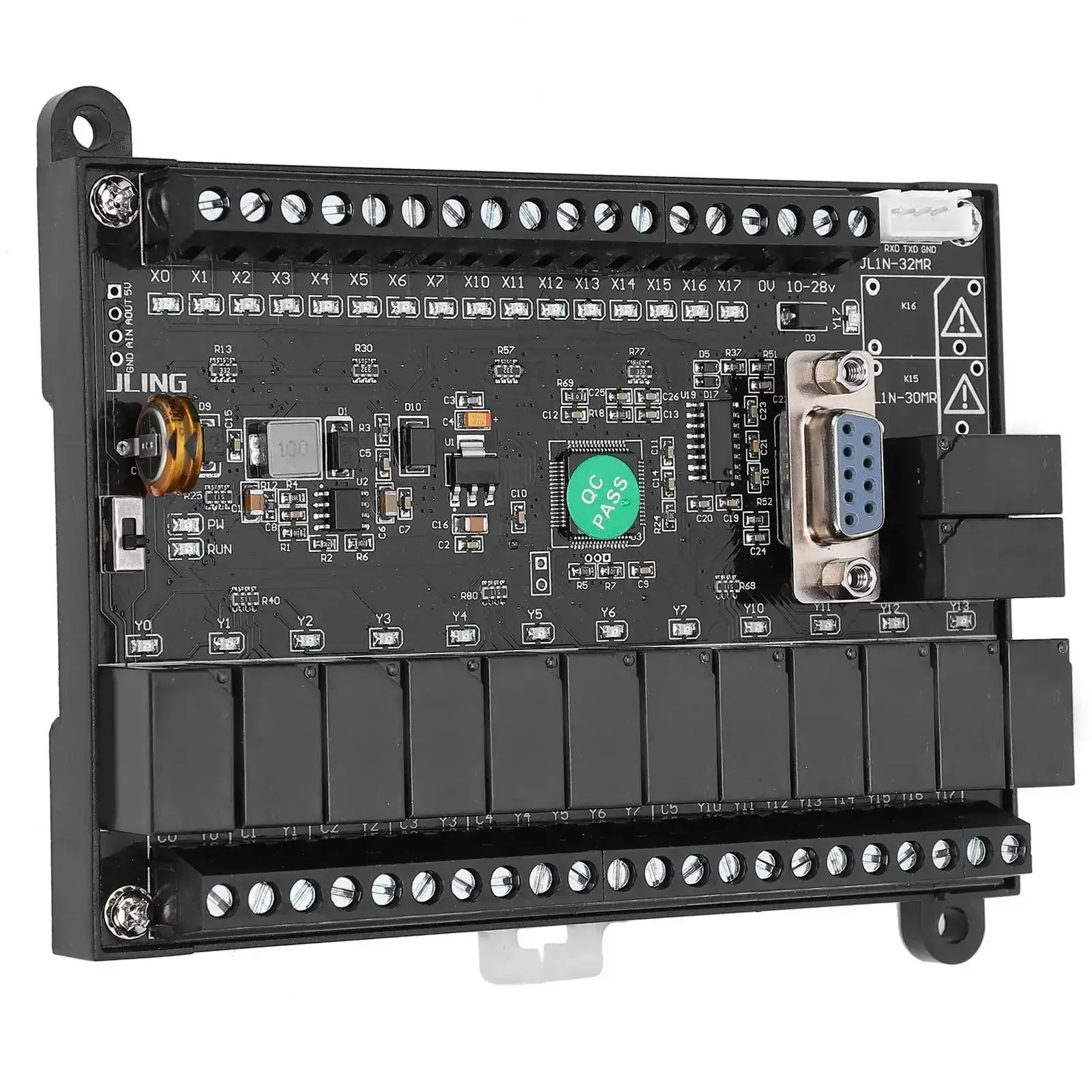Pro Grade PLC Control Board With Programmable Logic And Delay Relay Module Analog Output For FX1N Series Compatible Industrial Automation Controller Built For Tough Environments Y0 10K Pulse High Speed Input C235 C251 Anti Interference Design DC 10 28V - Image 2