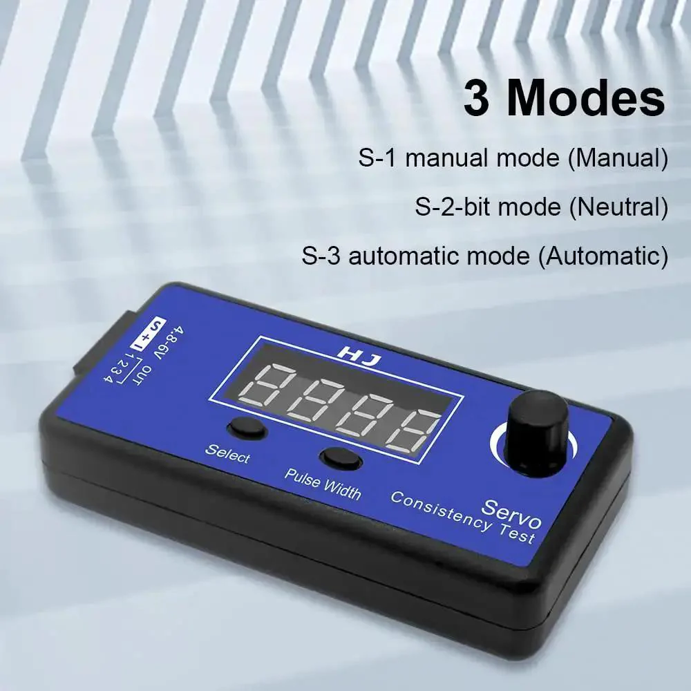 Pro Grade RC Servo And ESC Consistency Tester For Helicopters Planes And Cars With Manual Mode Easy Button Select And High Precision Calibrated To 2 Microseconds For Lightning Fast Signal Checks - Image 6