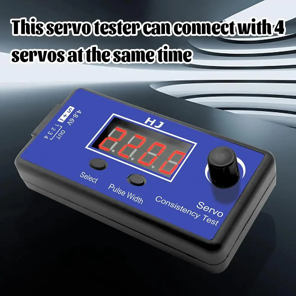 Pro Grade RC Servo And ESC Consistency Tester For Helicopters Planes And Cars With Manual Mode Easy Button Select And High Precision Calibrated To 2 Microseconds For Lightning Fast Signal Checks - Image 7