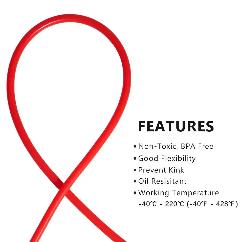 Pro Grade Red Silicone Vacuum Tubing For Food Grade Transfer, Half Inch ID, Five Eighths Inch OD, 3.28 Feet Long, High Temperature FDA Compliant Hose For Pump Water And Air Lines, Minus Sixty To One Ninety Celsius - Image 5