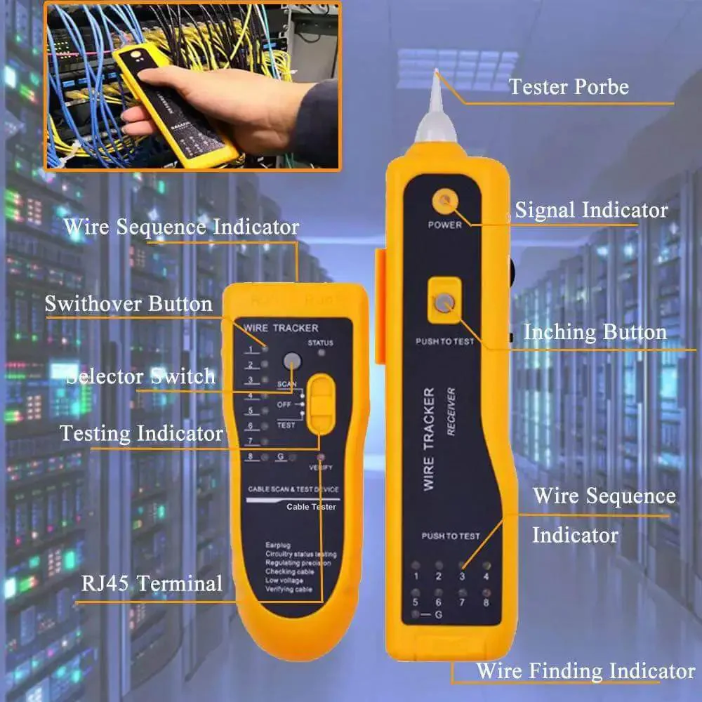 Pro Grade RJ45 Cat6 Crimp Tool Set With Pass Through Connectors For Ethernet Cabling Includes 50 Crimp Heads 50 Connector Covers 100 Cable Ties Stripper Pliers Punch Down Tool And Carry Case For Quick DIY And Professional Installations - Image 6