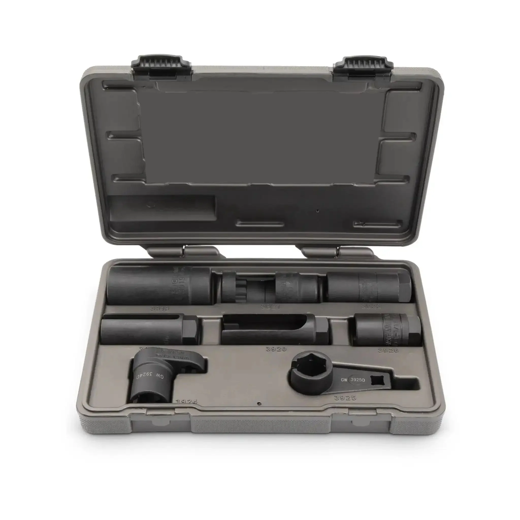 Pro Grade Sensor And Sending Socket Set For Oxygen Sensors And Vacuum Switches Three Eighths Drive Includes Seven Eighths Slotted Socket For O2 Units And Twenty Two Millimeter Sensor Uni Socket Eight Piece Kit - Image 3