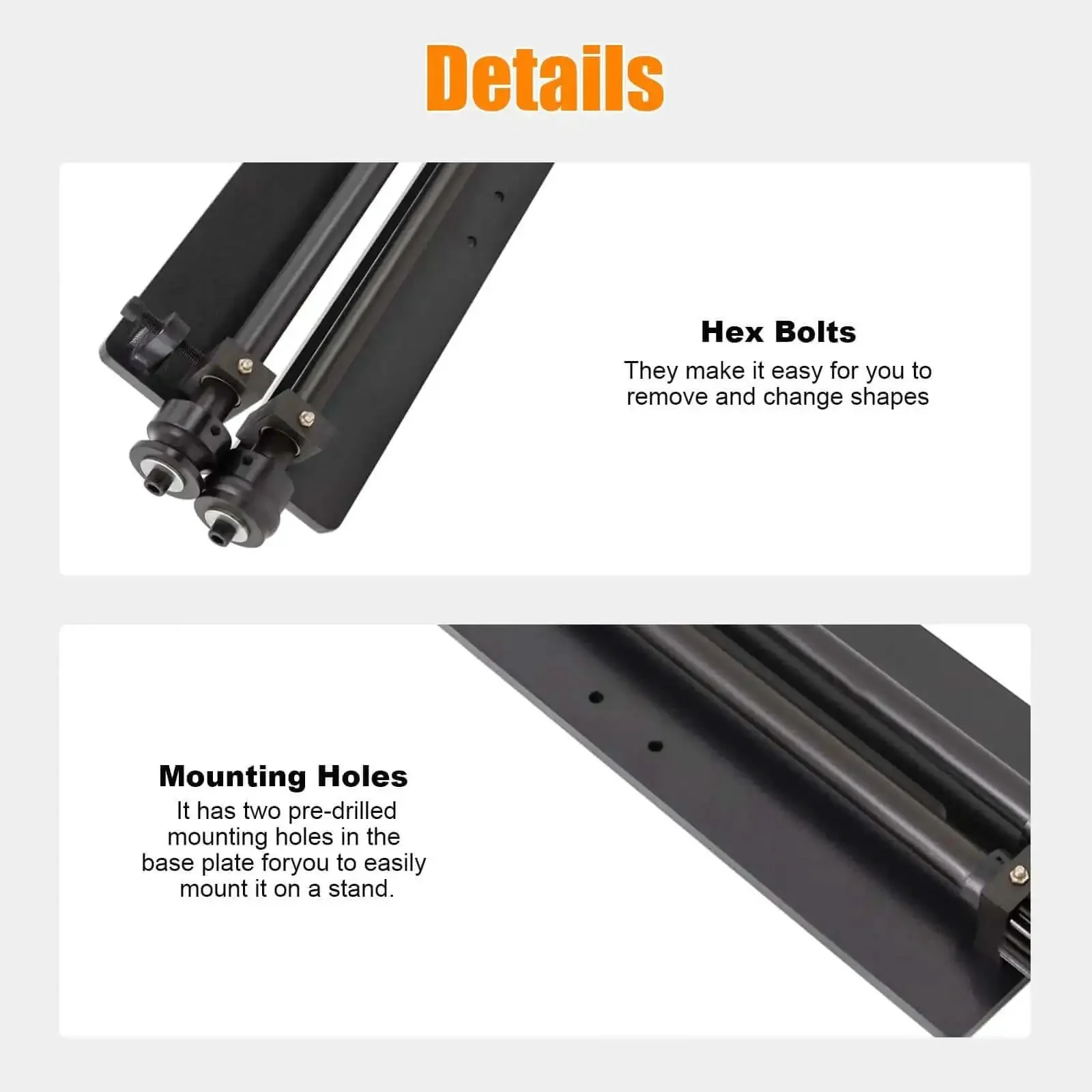 Pro Grade Sheet Metal Bead Roller for Beading and Flaring 18 Inch Throat Depth Heavy Duty Beading Tool for 18 Gauge Metal Includes Six Dies Ideal for Fabrication Shops and Auto Restoration - Image 4