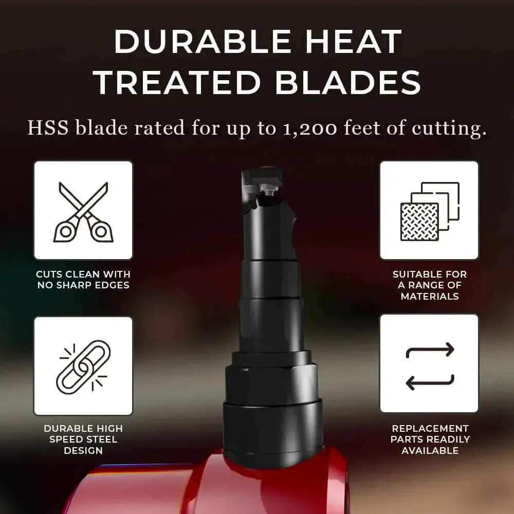 Pro Grade Sheet Metal Nibbler Bundle With Drill Attachment For Straight Lines Curves And Circles Safe And Easy To Use Burr Free Edges Heavy Duty Performance Australian Made - Image 5