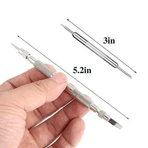 Pro Grade Spring Bar Tool Set For Watch Bands With 6 Extra Tips And 72 Pins, Easy Strap Removal And Repair Kit With Tweezers, 80 In 1 Watch Band Kit For Replacing Wrist Bands And Jewelry Making - Image 6