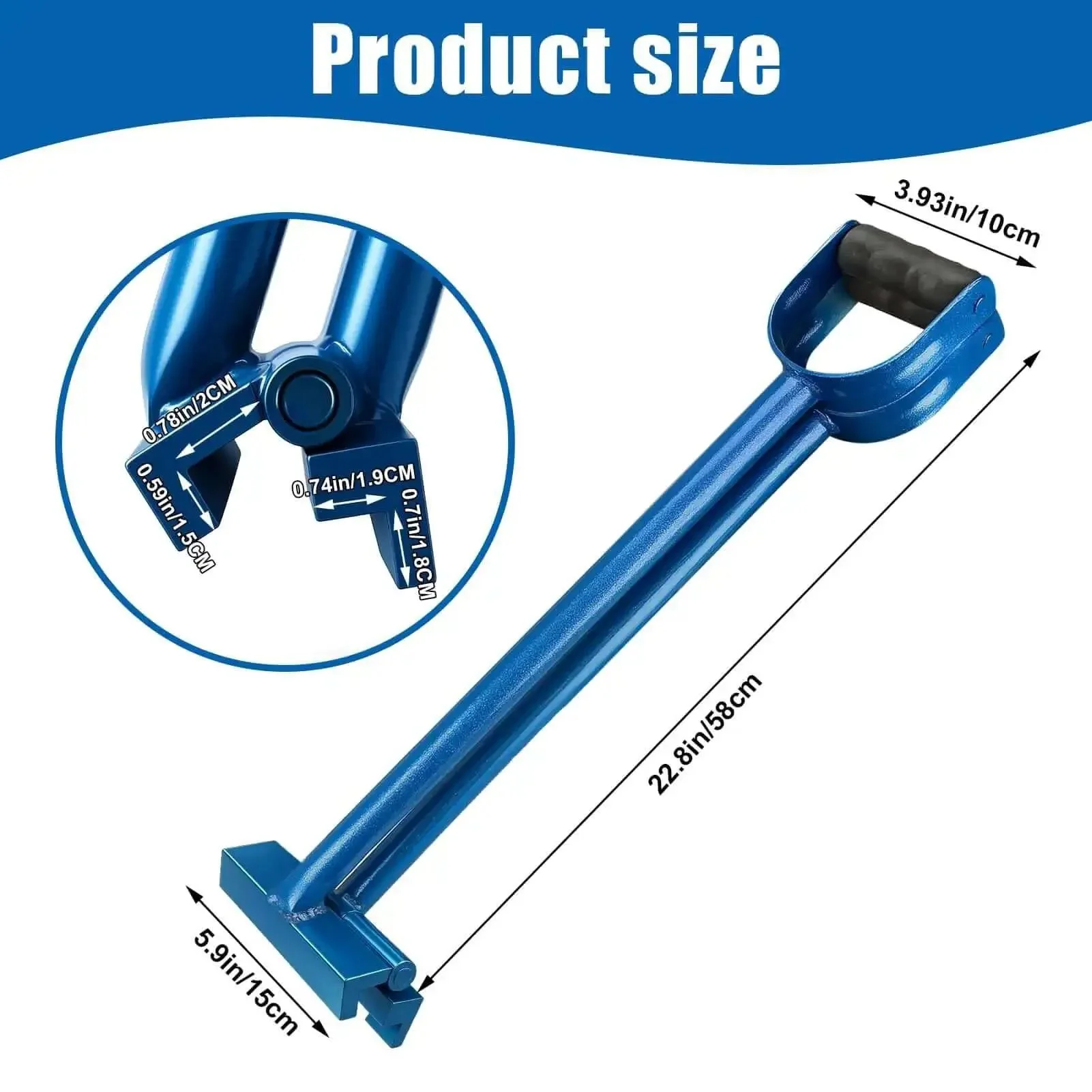 Pro Grade Standing Seam Roof Hand Seamer 475 Heavy Duty 2 In 1 Sheet Metal Bender 5.9 In By 22.8 In Hem Tool For Standing Seam Roofs Drip Edge And Sheet Metal Work With Ergonomic Handles For Easy Seaming - Image 6