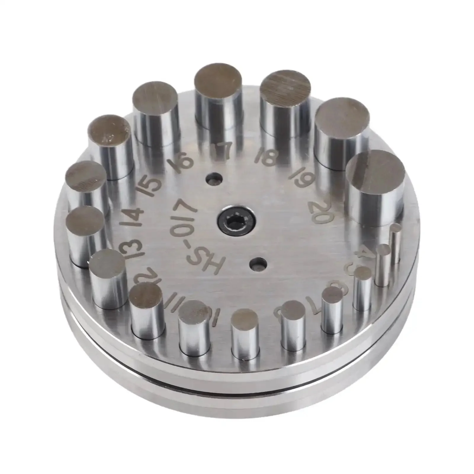 Pro Grade Steel Disc Cutter Set For Jewelry Making With Round Pendant Punch Tool And Six Dies, Flat Bottom For Accurate Punching, Precision Centering, Metal Forming, And Smooth Pendant Crafting - Image 5