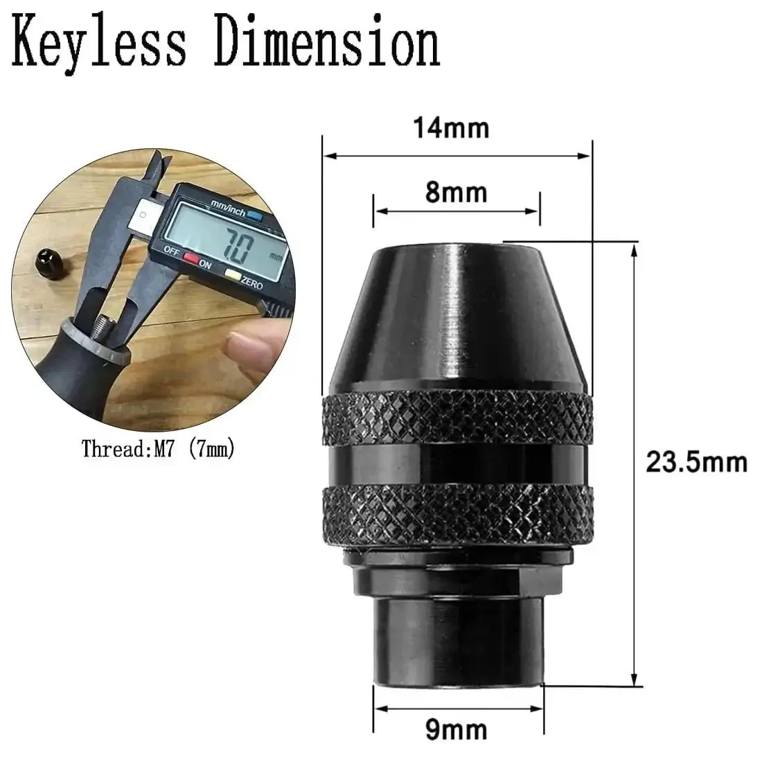 Pro Grade Ten Piece 1/8 Inch Collet Nut Set With 1/8 Inch Collet Clamping Nut And Three Jaw Keyless Chuck For Rotary Tools Stainless Steel Construction Delivers Ultra Stable Bit Holding And Long Lasting Durable Performance - Image 5