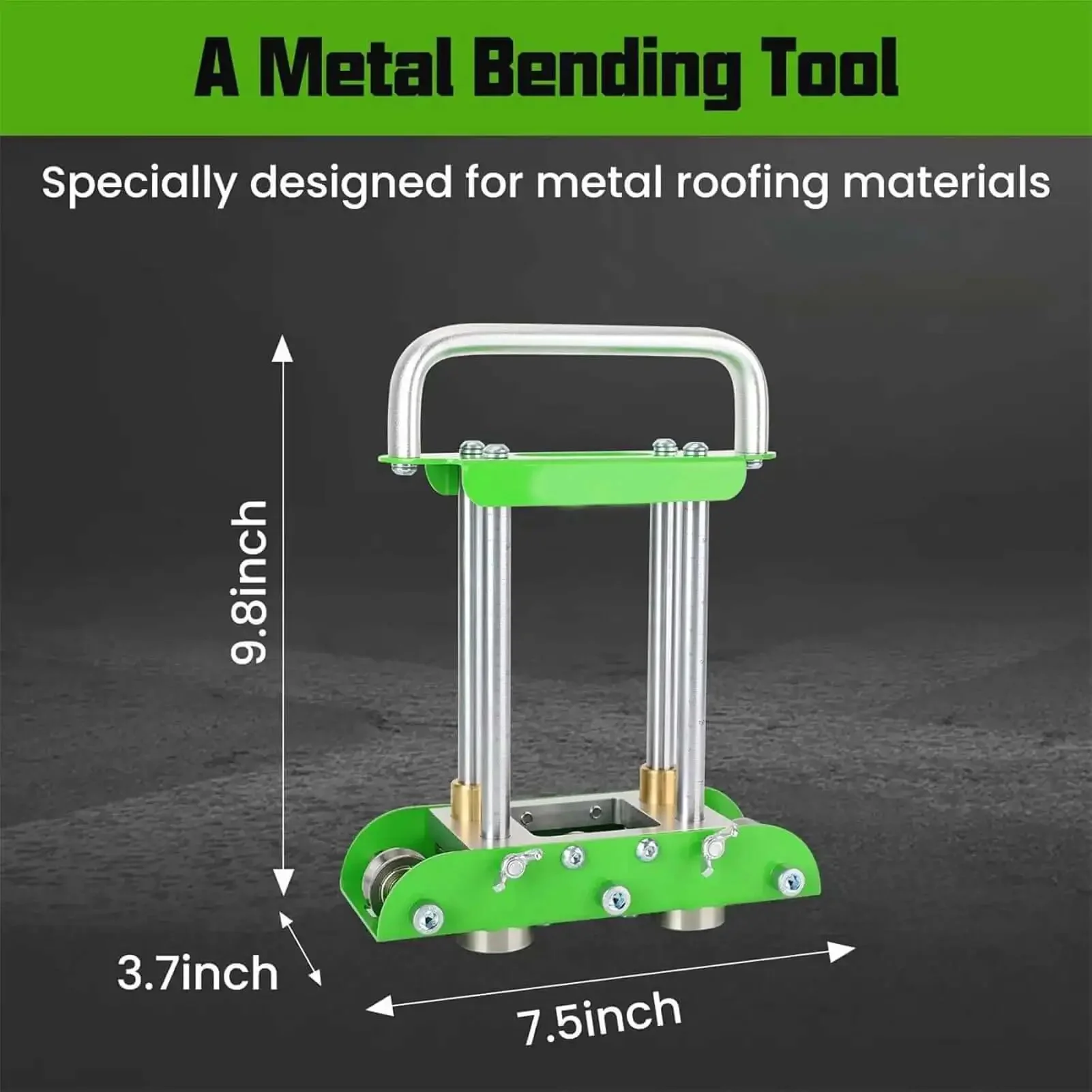 Pro-Grade Three Station Sheet Metal Roller Bender For 0 To 90 Degree Bends, Adjustable Rollers For 0.01 To 0.04 Inch Metals, Straight And Curved Bend Capability In Aluminum, Copper, And Steel - Image 3