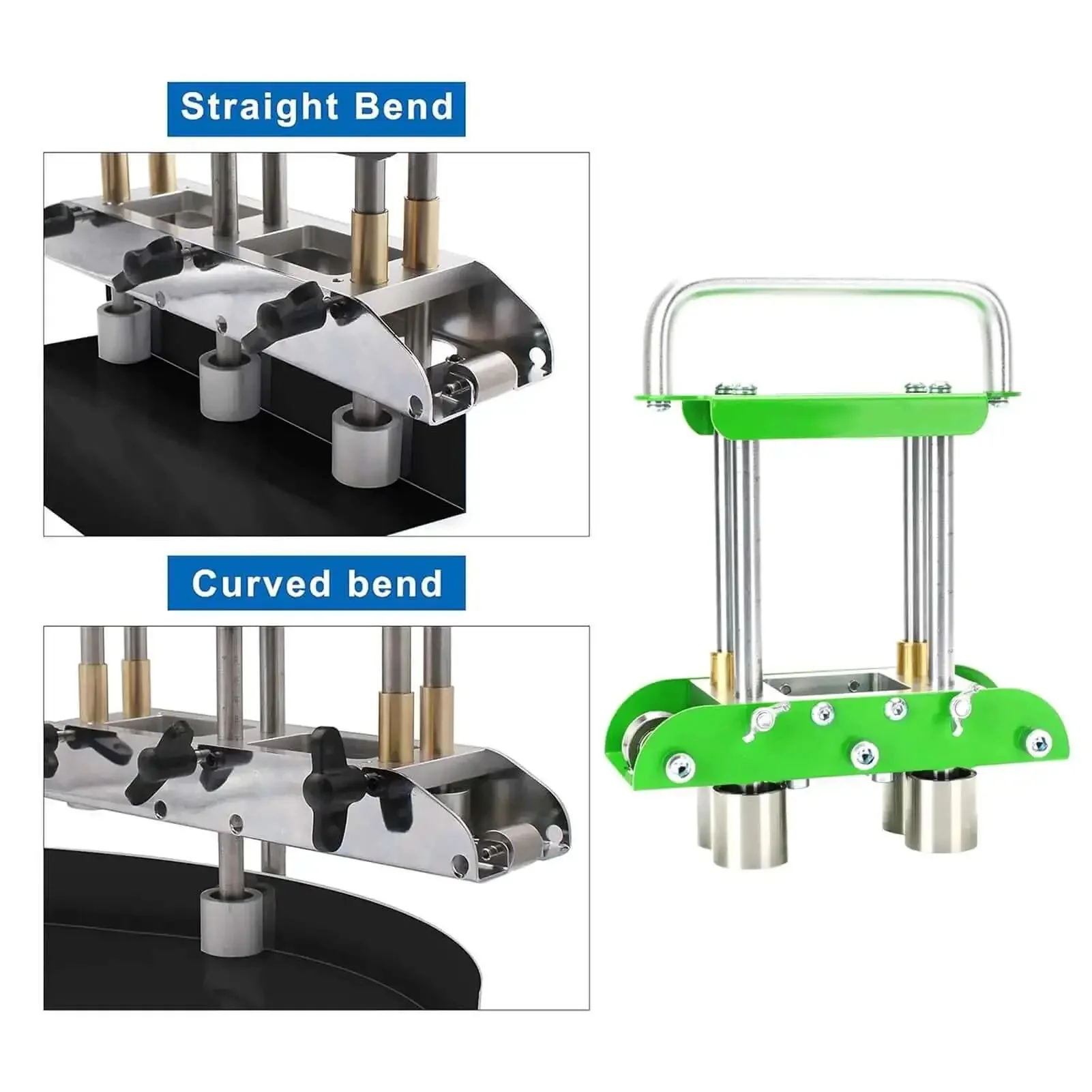 Pro-Grade Three Station Sheet Metal Roller Bender For 0 To 90 Degree Bends, Adjustable Rollers For 0.01 To 0.04 Inch Metals, Straight And Curved Bend Capability In Aluminum, Copper, And Steel - Image 4