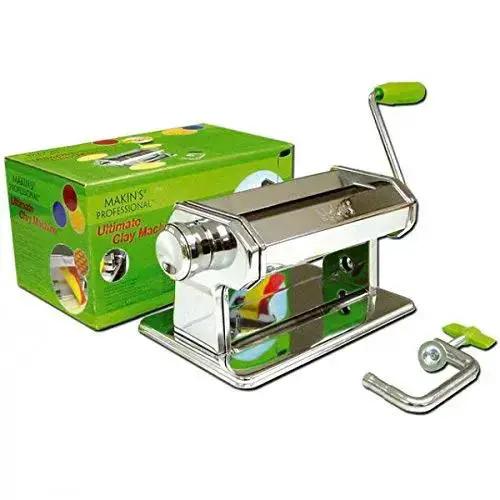 Pro Grade Ultimate Clay Machine For Polymer Clay Crafters, Stainless Steel, Wide Clay Path, 9 Thickness Settings, Easy Blend And Mix Colors, Includes Table Clamp, Rollers, And Handle For Smooth, Even Textures - Image 3