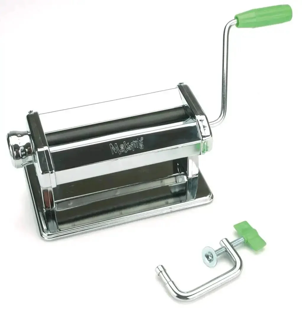Pro Grade Ultimate Clay Machine For Polymer Clay Crafters, Stainless Steel, Wide Clay Path, 9 Thickness Settings, Easy Blend And Mix Colors, Includes Table Clamp, Rollers, And Handle For Smooth, Even Textures - Image 5