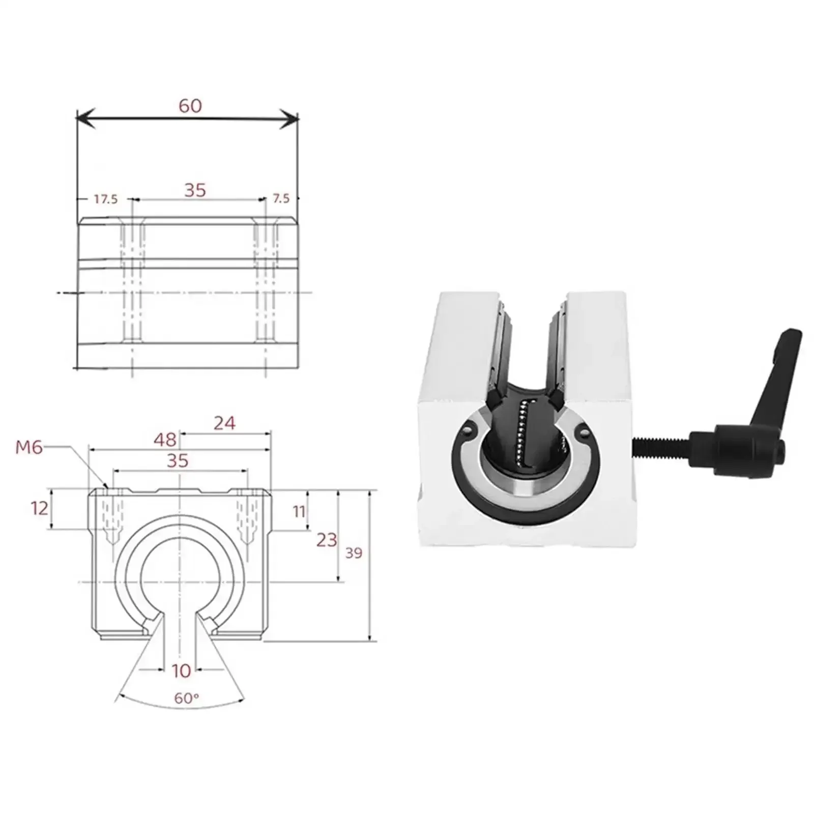 Pro Grade Ultra Smooth And Quiet Linear Guide Set For Precise Motion 4 Pack Ball Slide Blocks SBR12UU SBR16UU SBR20UU Lock Type Rails 12mm 16mm 20mm High Accuracy And Long Life - Image 5