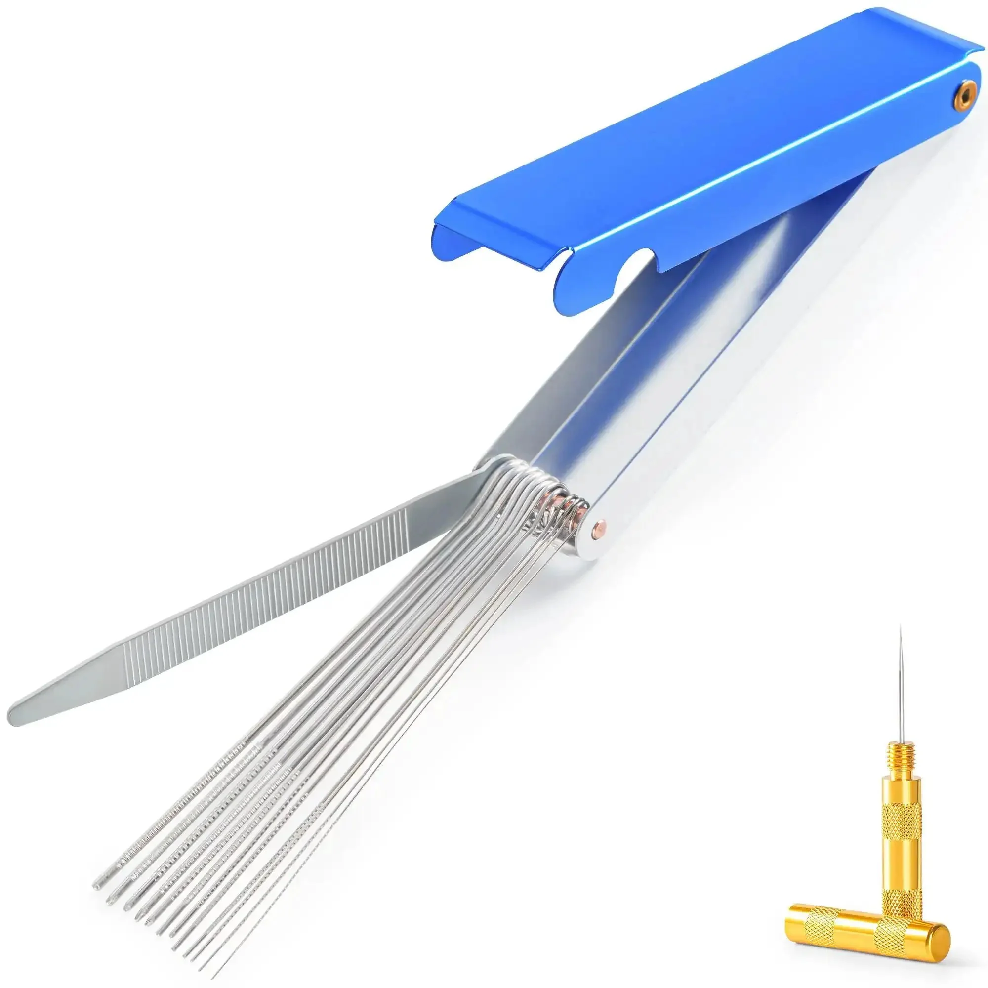 Pro Grade Welding And Carb Cleaning Kit With 13 Cleaning Wire Sizes And Sharp Pick, Torch Tip Cleaner For Carburetors, Gas Orifices, Sprinklers And Shower Heads, Handy Garage Tool Set For Quick, Precise Debris Removal