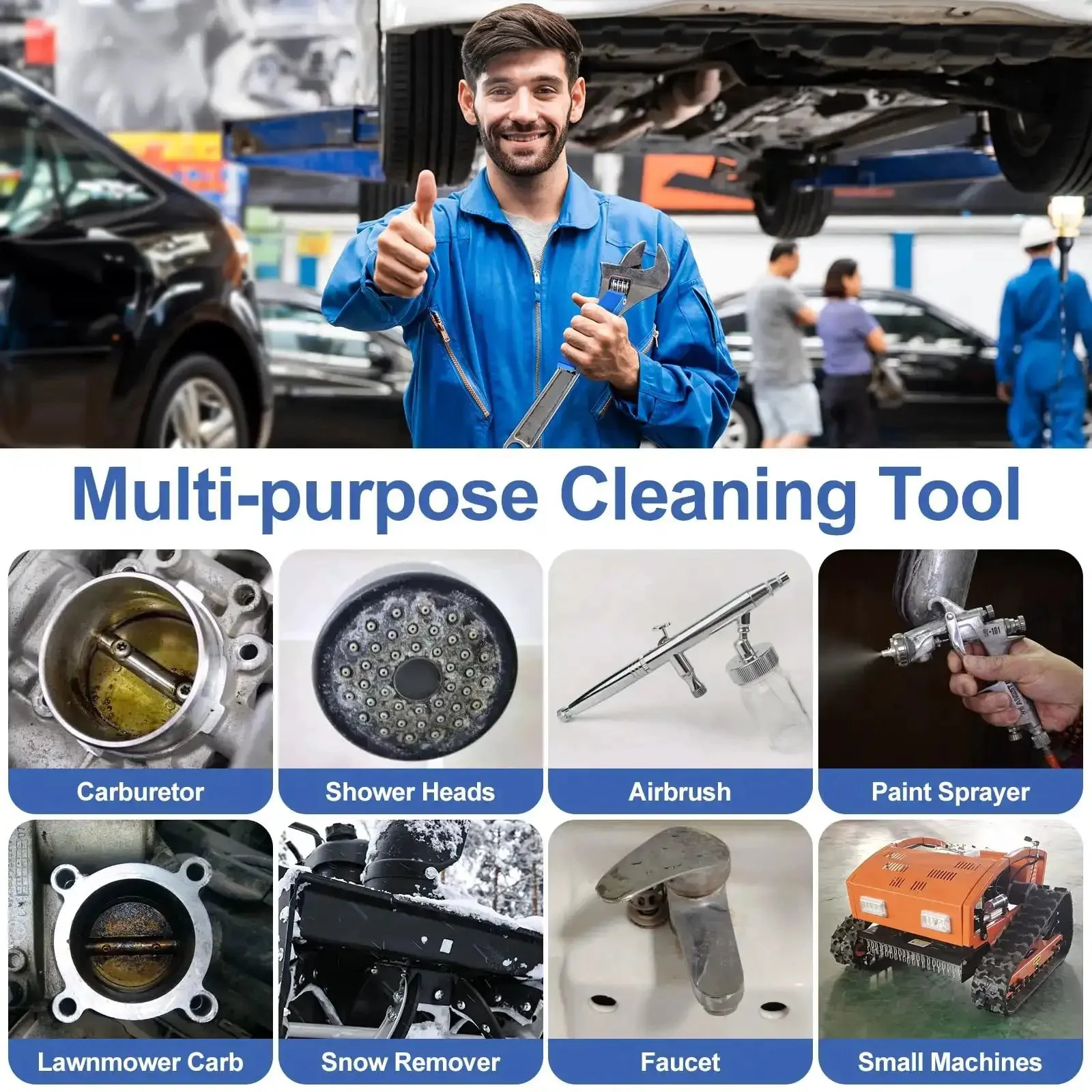 Pro Grade Welding And Carb Cleaning Kit With 13 Cleaning Wire Sizes And Sharp Pick, Torch Tip Cleaner For Carburetors, Gas Orifices, Sprinklers And Shower Heads, Handy Garage Tool Set For Quick, Precise Debris Removal - Image 4
