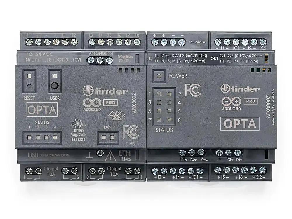 Pro Opta EXT Analog Expansion Module For Micro PLC With 6 Programmable Inputs 2 Outputs 4 PWM Channels Plug And Play IoT Ready Cloud And PLC IDE Compatible For Industrial Grade Automation Projects And Real Time Monitoring - Image 2
