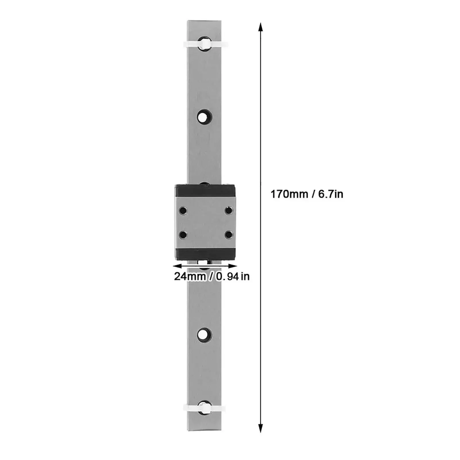Professional Miniature Linear Guide Slider With High Precision And Smooth Motion Hardened Rail Block For CNC Machinery And Automation Systems 170mm Length Micrometer Level Accuracy - Image 6