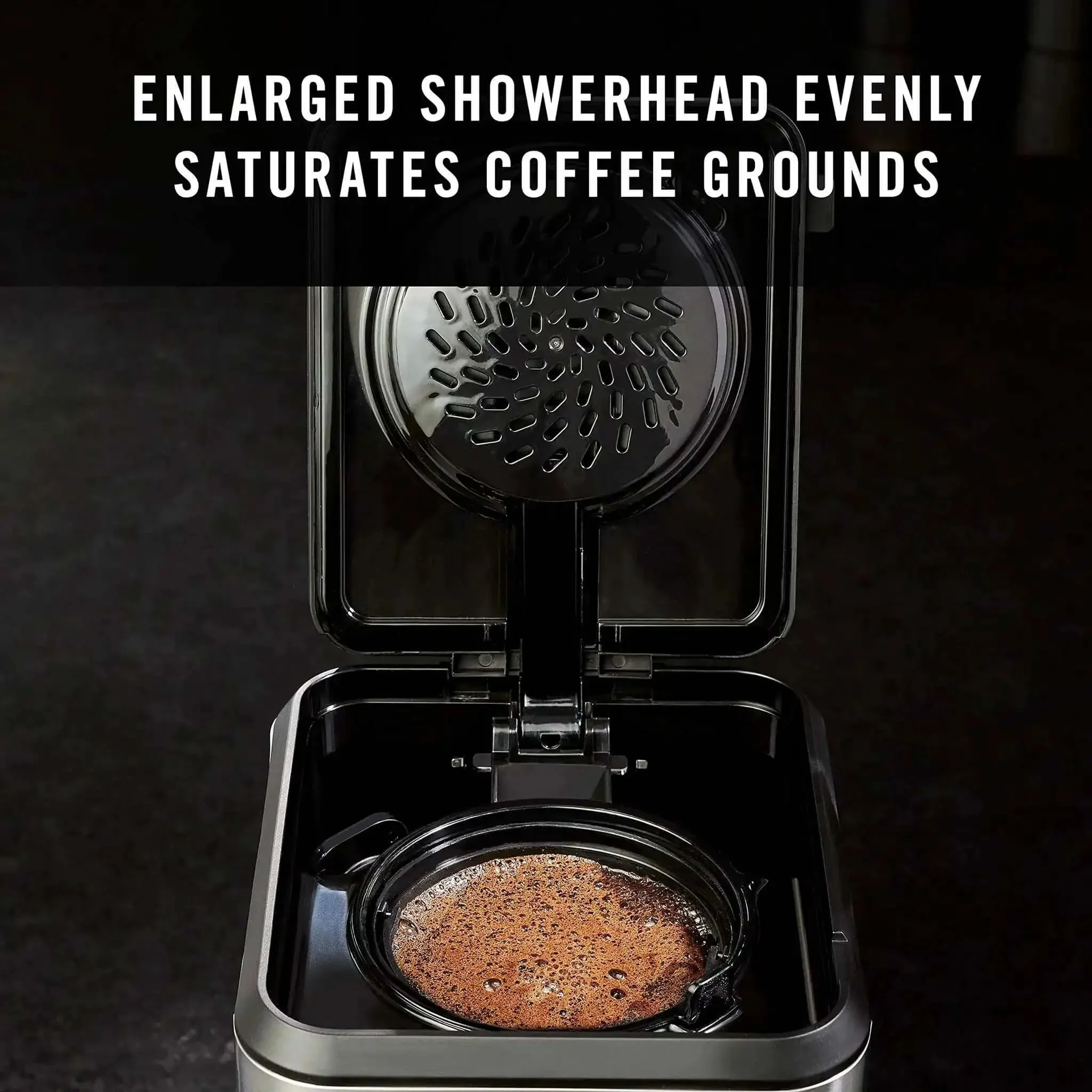 Programmable Coffee Maker With Glass Carafe, 14 Cup Capacity, Stainless Steel Finish, Brew Temperature Perfected From 195 To 205 Degrees, Auto Brew Wake Up Timer, Easy Pour, No Guesswork Coffee Machine For Home Or Office - Image 4